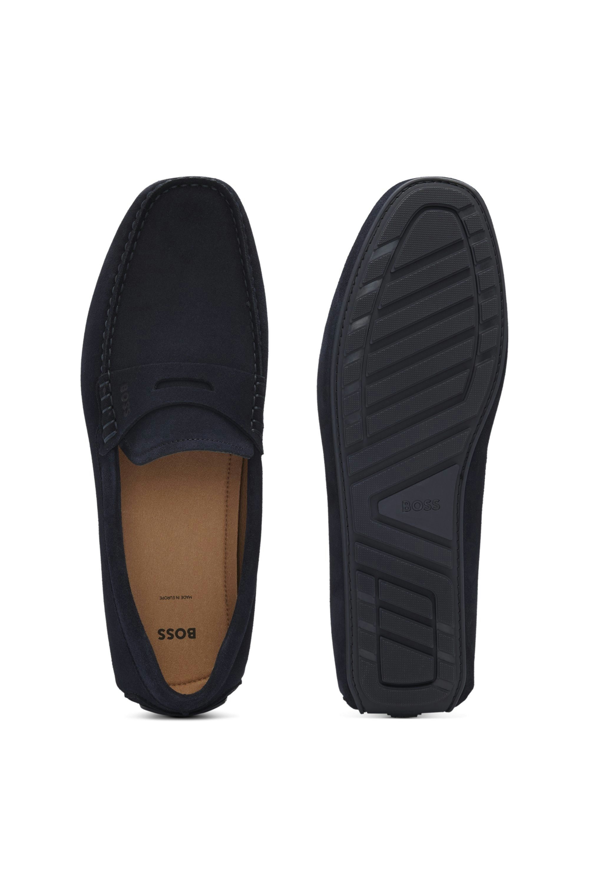 BOSS Noel_Mocc Slipper Schlupfschuh, Mokassin, Loafer, weich und flexibel