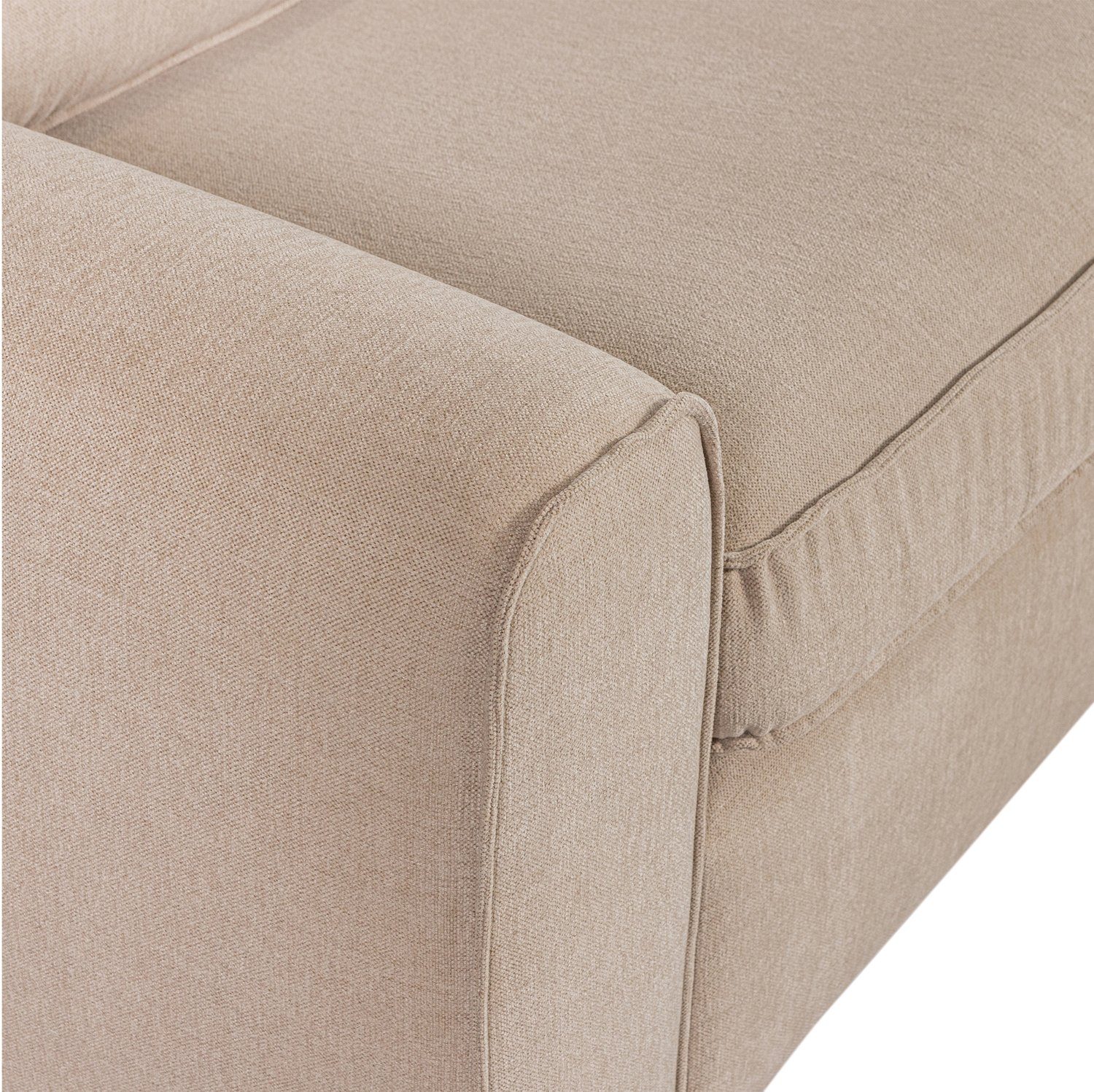 Ecksofa Maison Sofa 284 ESTO cm beige rechts Recamiere Webstoff oder links