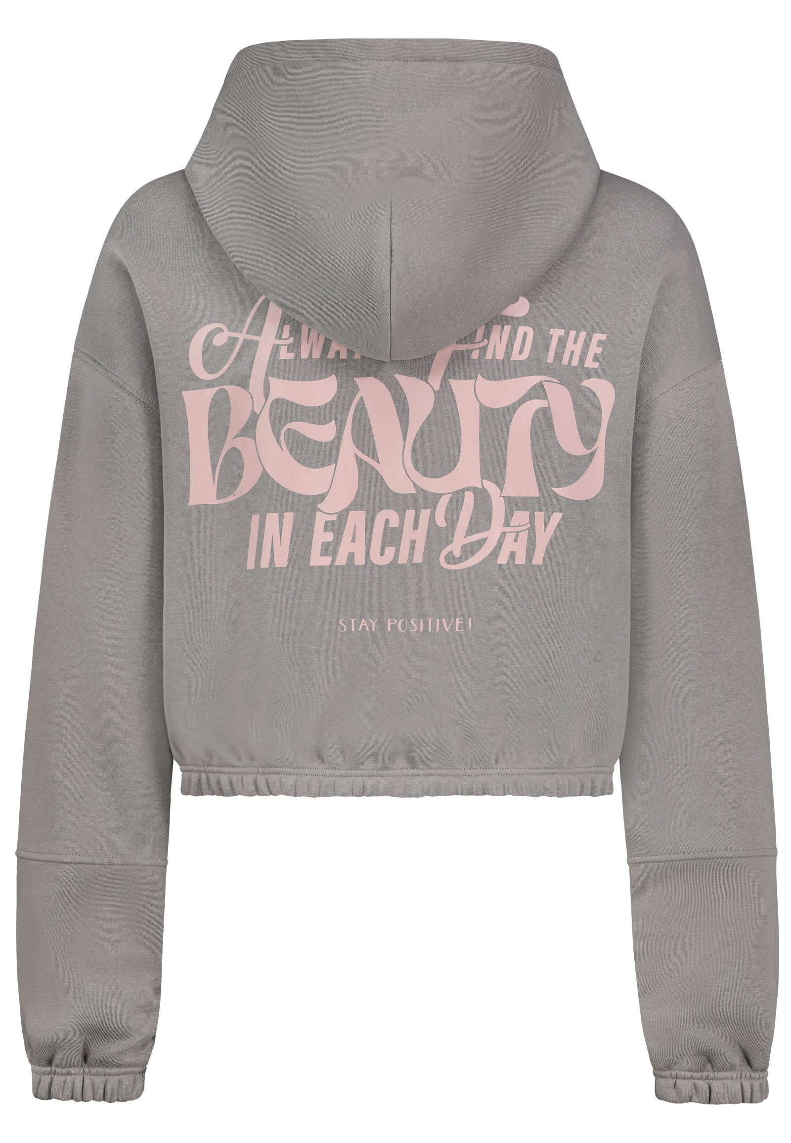 SUBLEVEL Kapuzenpullover mit Backprint, cropped Sweater, günstig online kaufen