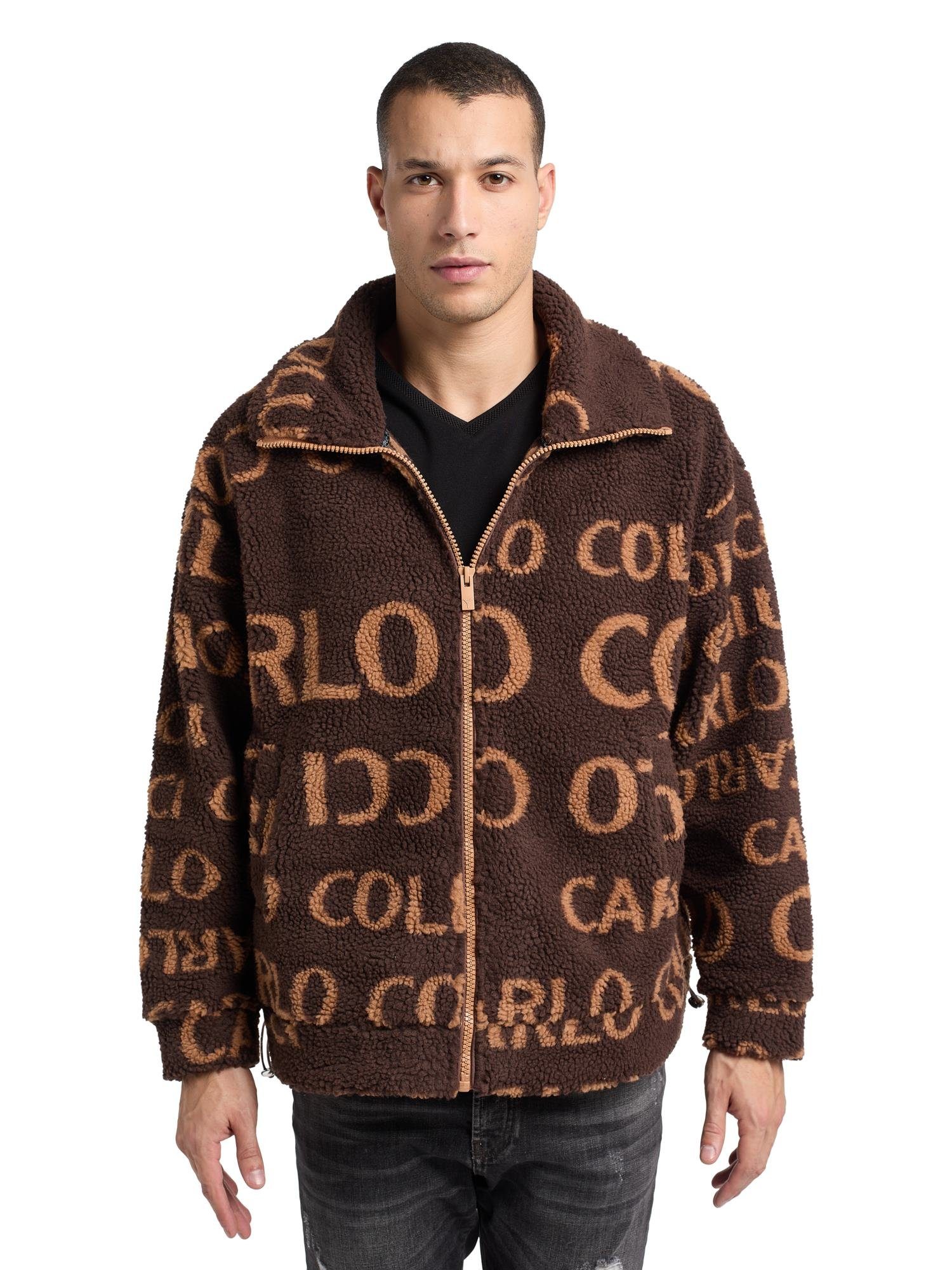 CARLO COLUCCI Sweatjacke DeLazzari Braun