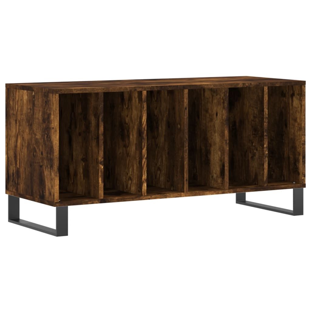 vidaXL Media-Regal Plattenschrank Räuchereiche 100x38x48 cm Holzwerkstoff, günstig online kaufen
