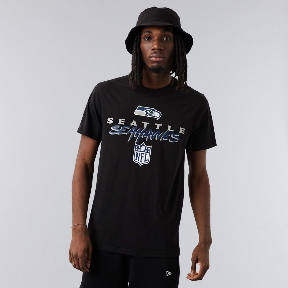 New Era Print-Shirt New Era NFL SEATTLE SEAHAWKS Script Tee T-Shirt NEU/OVP