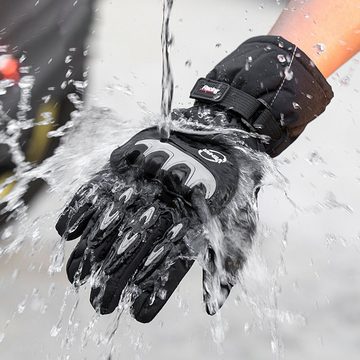 ANVASK Motorradhandschuhe Touchscreen Rollerfahrer Handschuhe mit Hartknöchelschutz