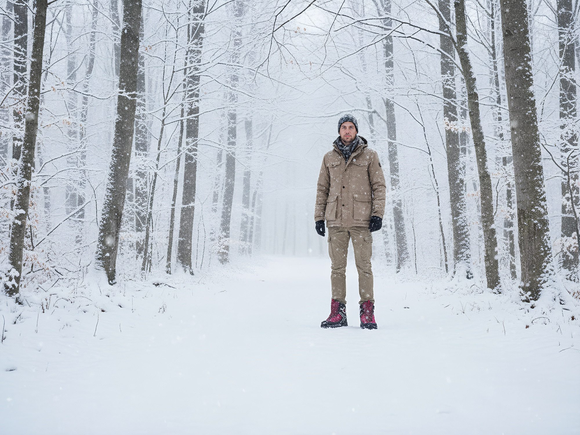 Nowaland Warm gefütterte Wanderschuhe mit rutschfester Profilsohle Winterstiefel Wasserabweisend, robust und warm gefüttert – Bild 5 von 5