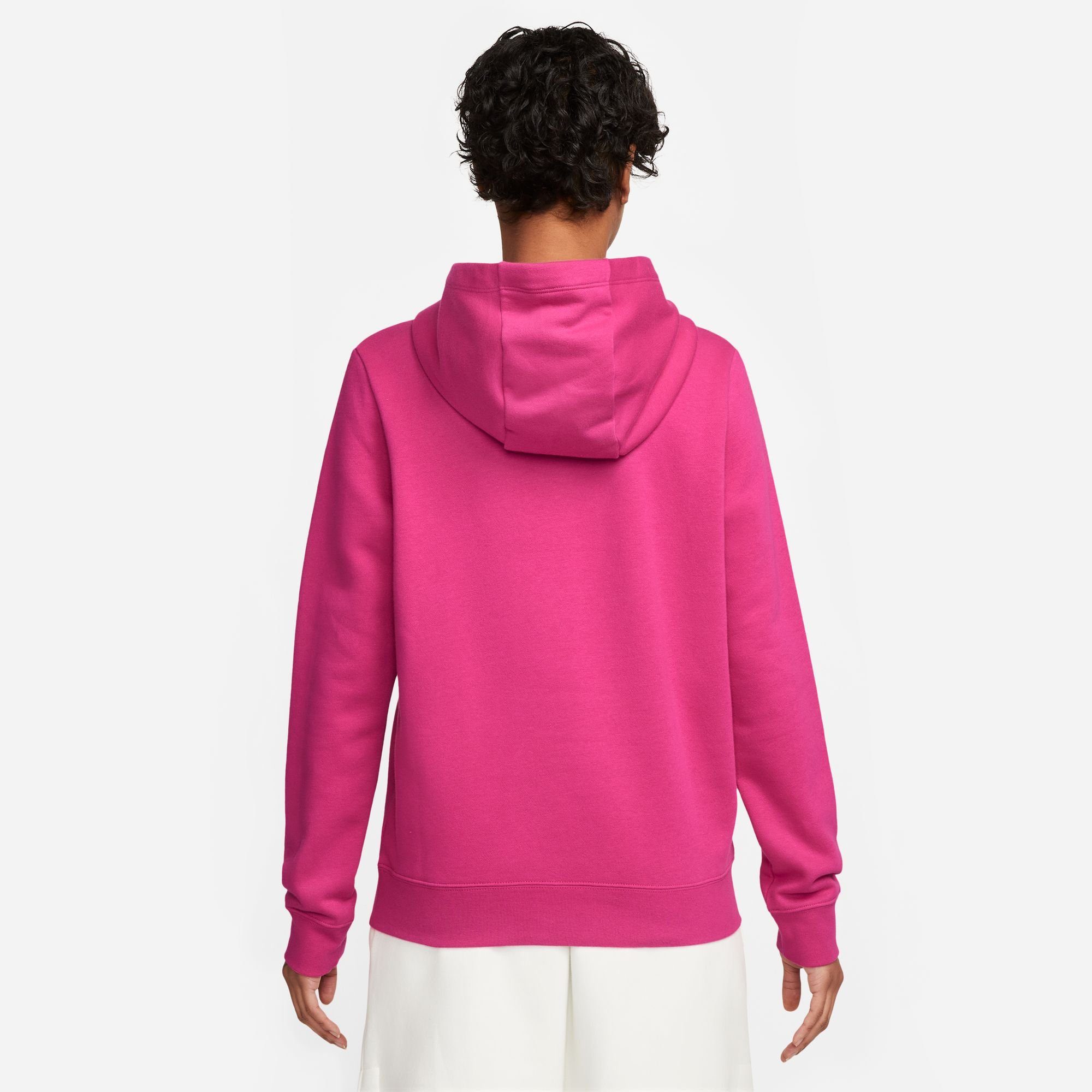 Nike Sportswear FIREBERRY/WHITE HOODIE WOMEN'S FLEECE PULLOVER CLUB Kapuzensweatshirt