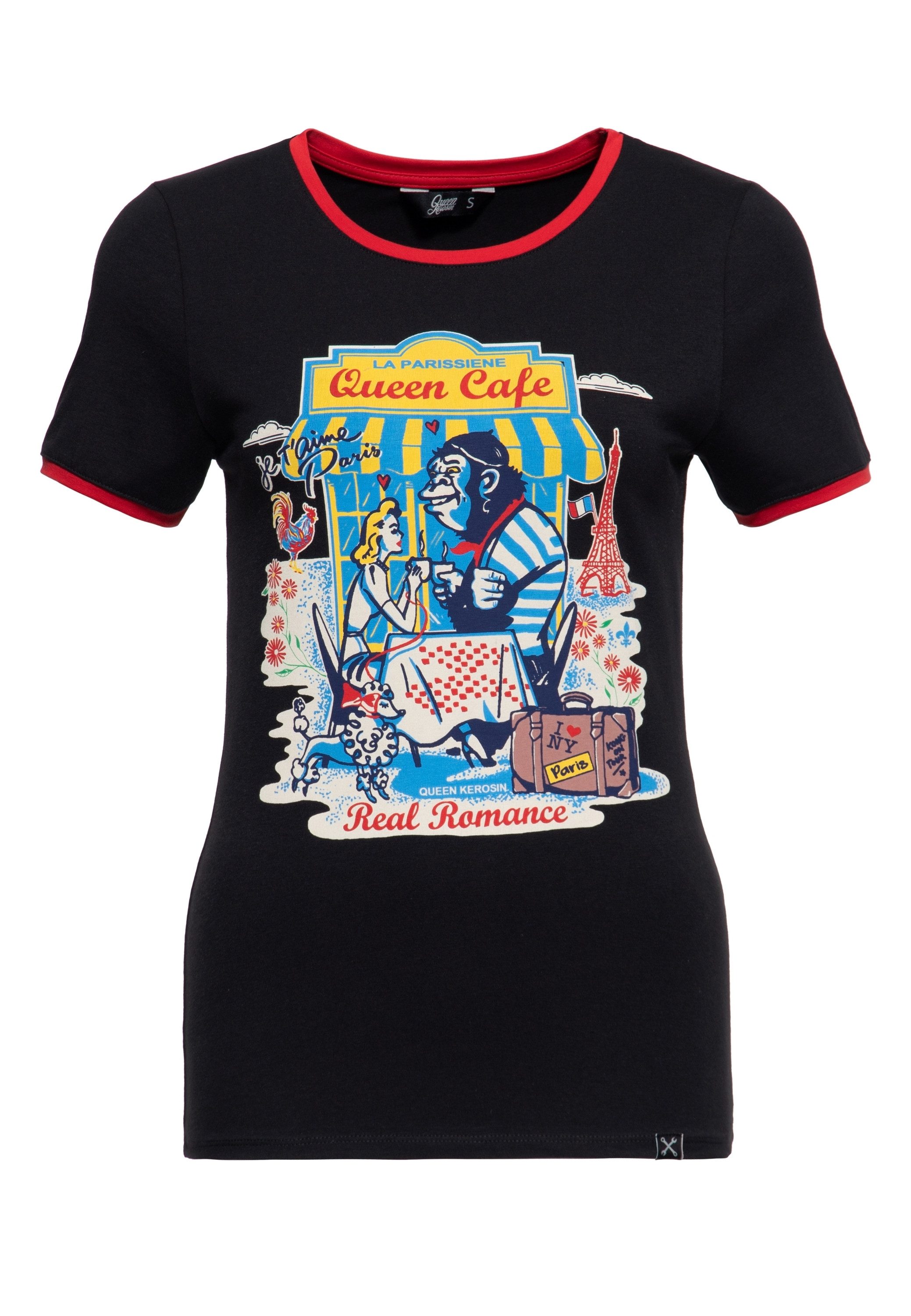 QueenKerosin Print-Shirt Real Romance (1-tlg) mit günstig online kaufen