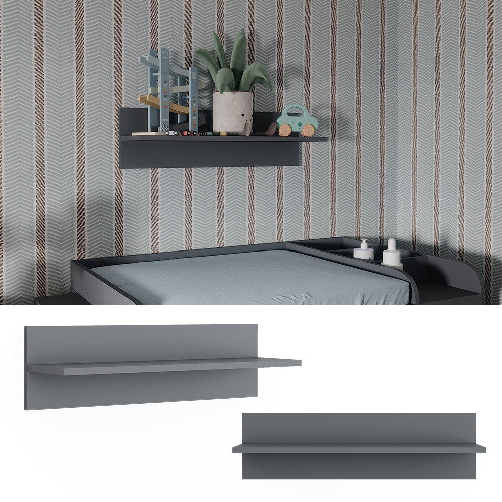 VitaliSpa® Wandregal Ajaton, Grau, 70 x 20 cm günstig online kaufen