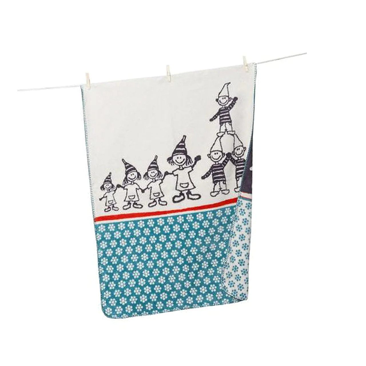 Babydecke Zwergenbande, Richter, Kuscheldecke aus 100% Bio Baumwolle