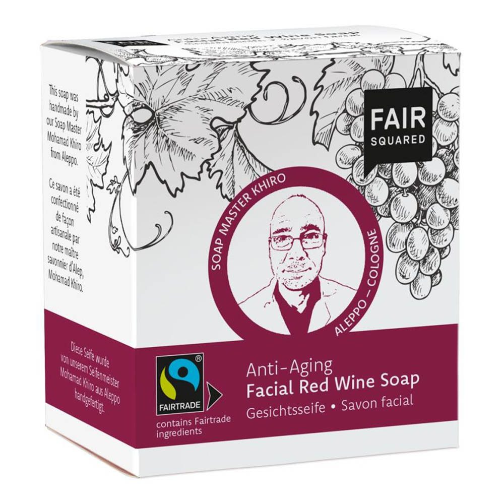 FAIR SQUARED Anti-Aging-Creme Red Wine Facial Soap - Gesichtsseife Anti-Aging 2x80g mehr