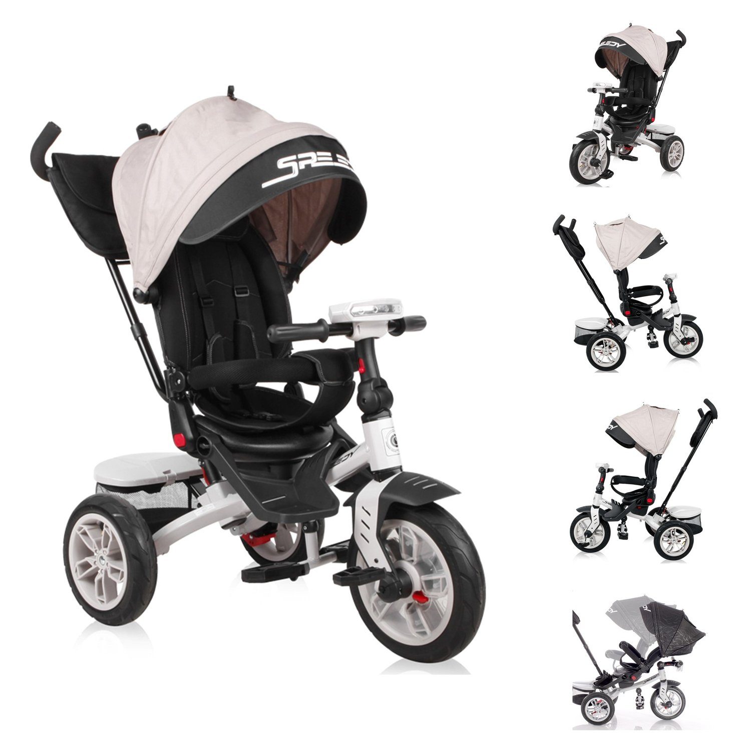 Lorelli Dreirad Tricycle Speedy, Luftreifen, drehbarer günstig online kaufen