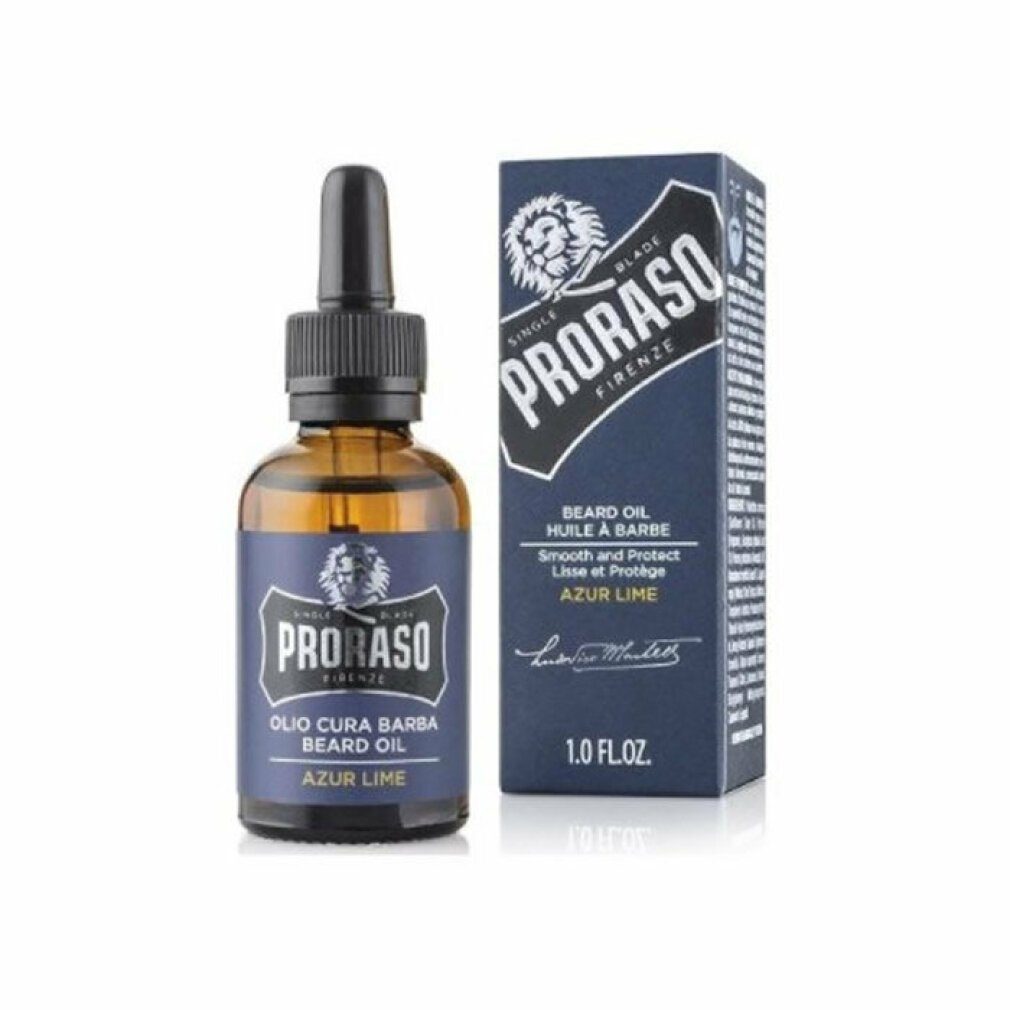 PRORASO Bartöl Azur Lime Bartpflege  Öl 30ml