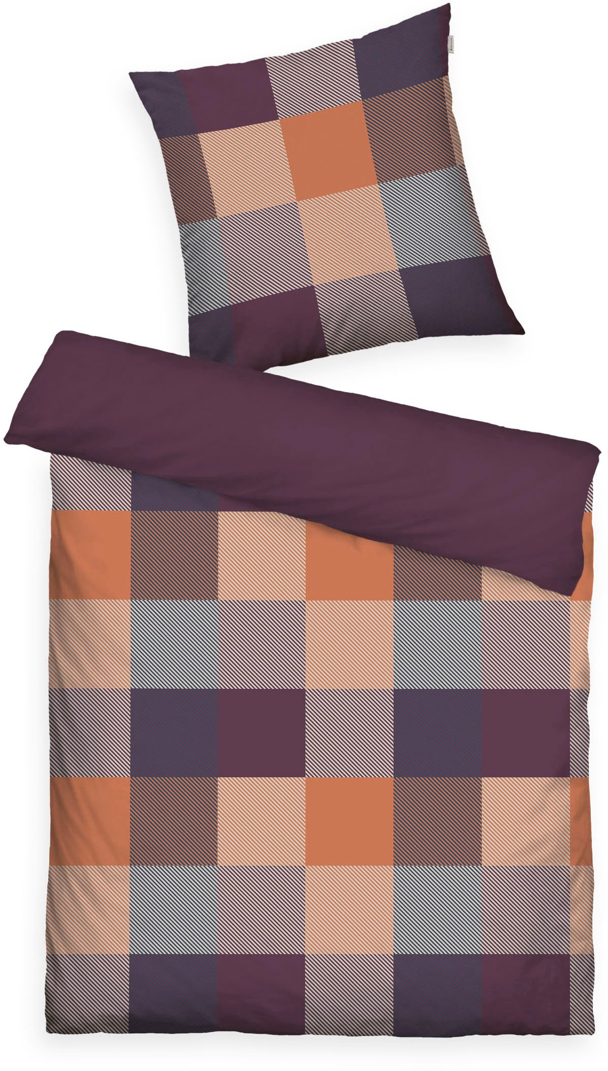 TOM TAILOR HOME Wendebettwäsche BOLD MOSAIC in Gr. 135x200cm, 155x220cm oder 200x220cm, Flanell, 2 teilig, new bedroom, gewebtes Label