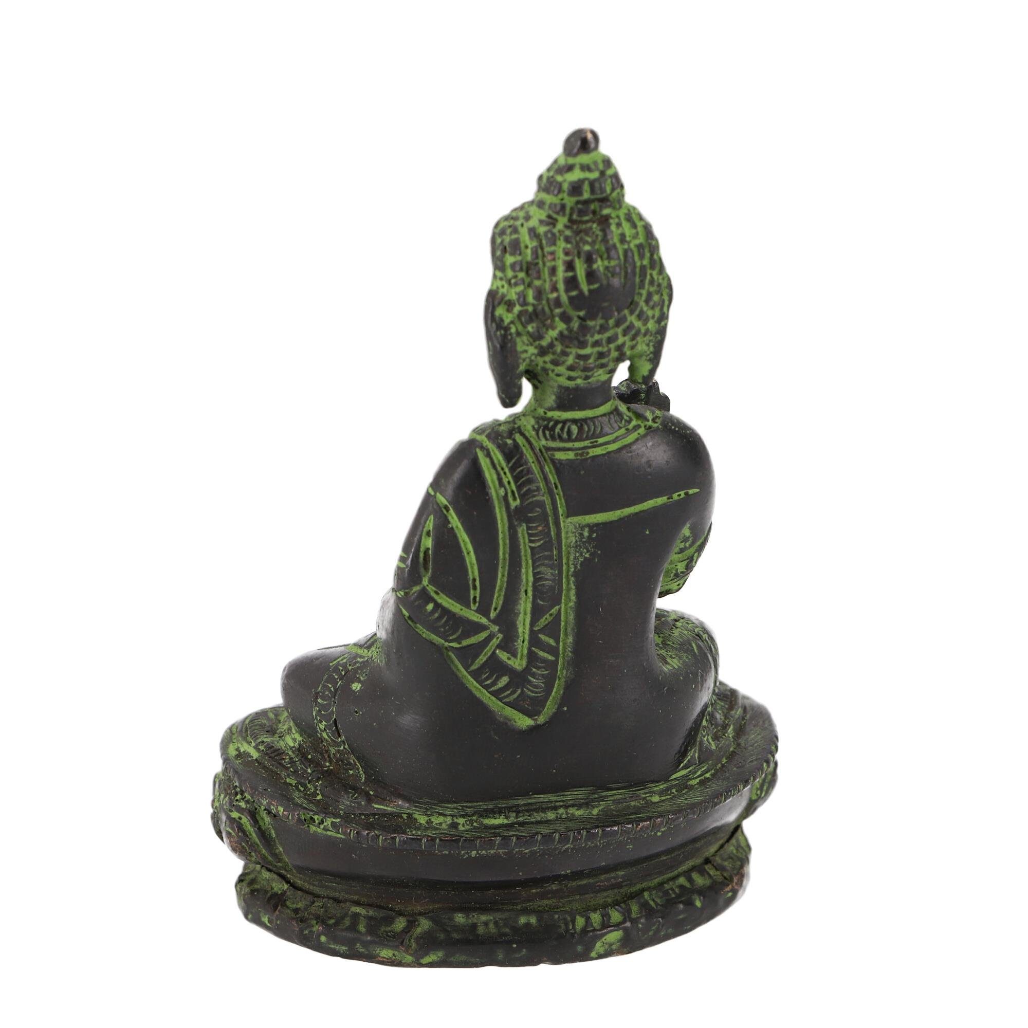 aus Messing Buddhafigur Statue Amoghasiddhi Buddha.. Guru-Shop Buddha