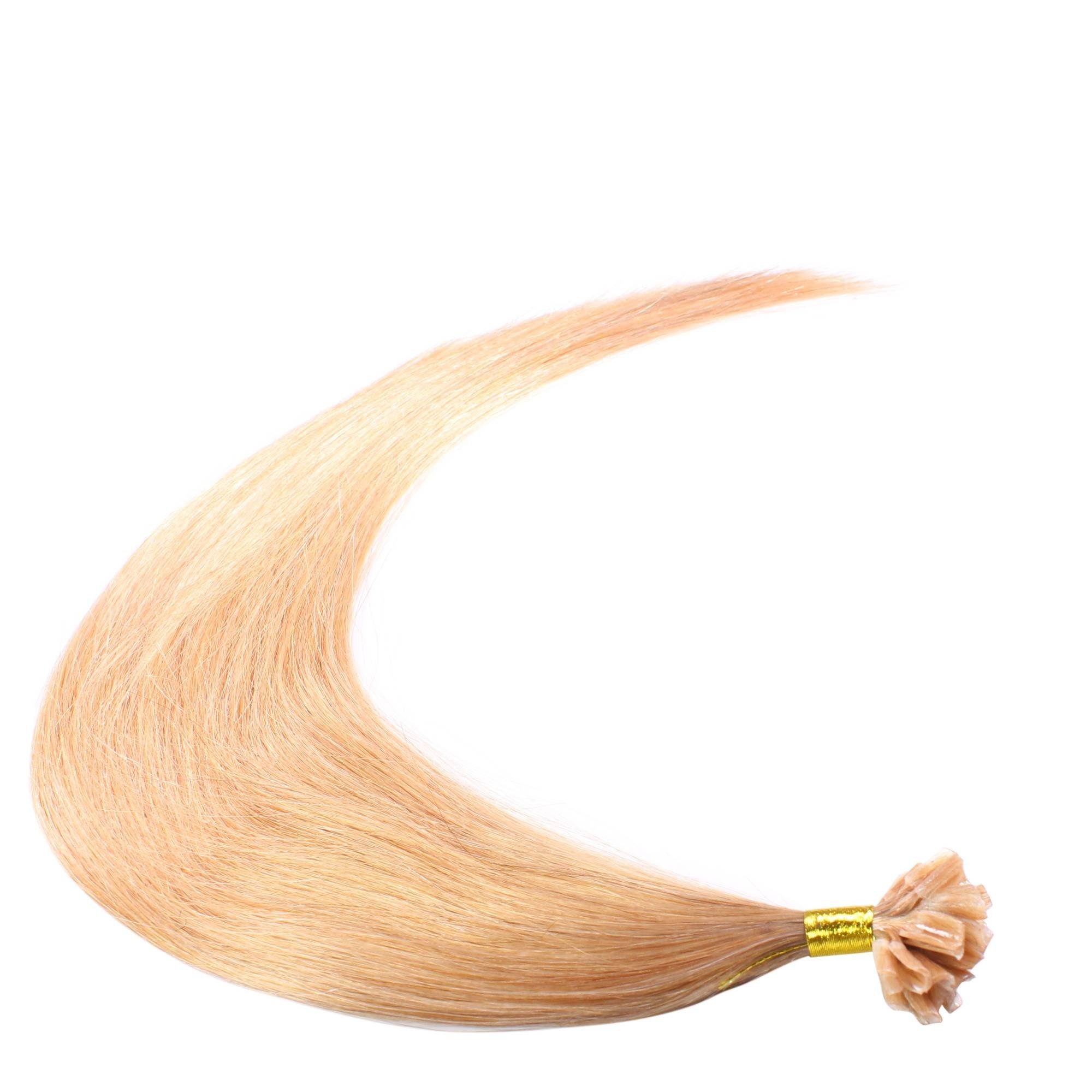 #9/1 Premium Extensions Lichtblond Echthaar-Extension Asch 50cm Bonding hair2heart