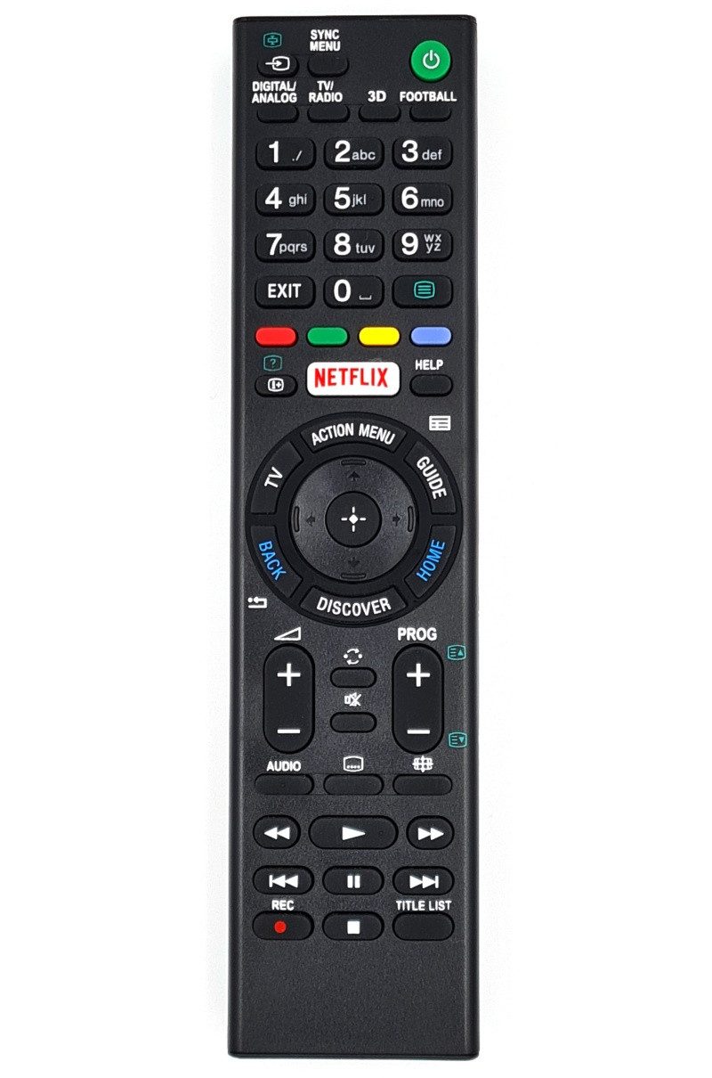 Alltro Ersatz Fernbedienung für Sony RMT-TX200E / RMTTX200E TV Fernbedienung