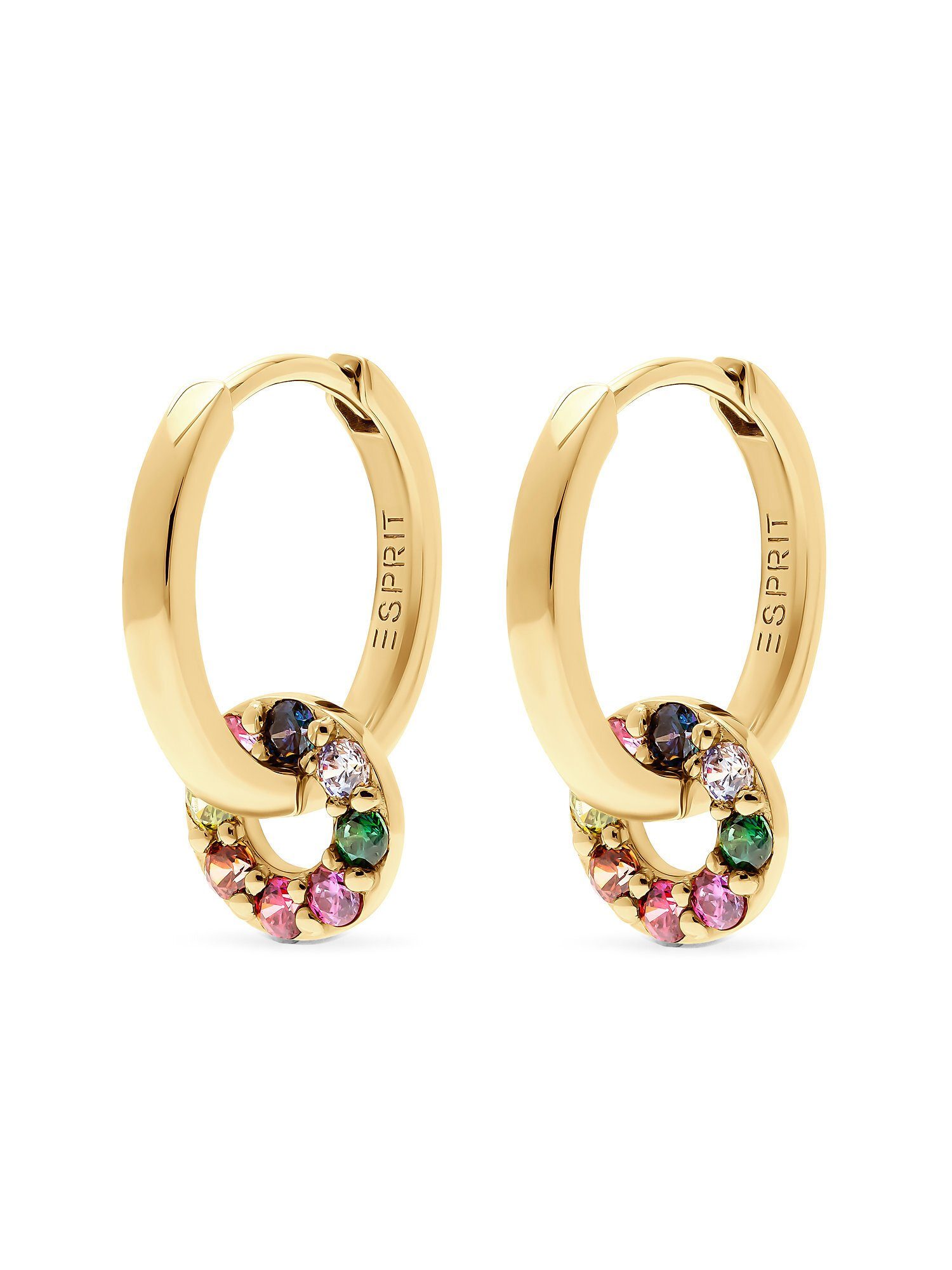 Esprit Paar Creolen ESPRIT Damen-Creolen 925er Silber 16 Zirkonia (Paar), C günstig online kaufen