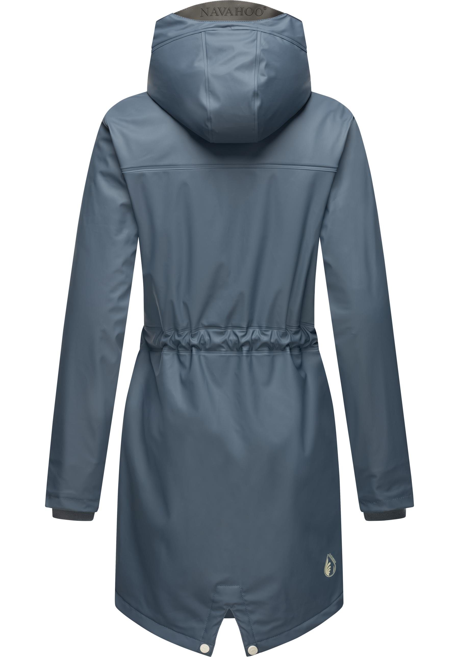 Navahoo Regenjacke Flower of Ocean Wasserdichter Damen Outdoor Regenmantel