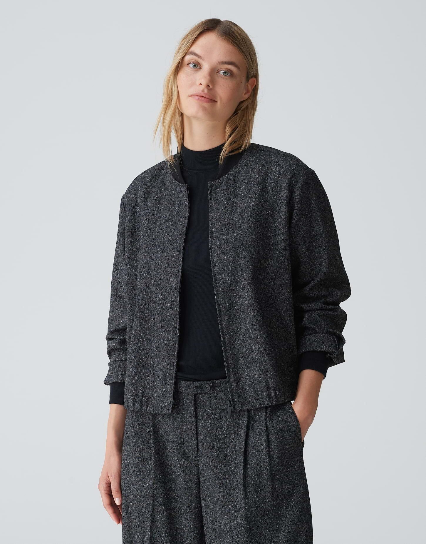 Jackenblazer Blouson JURLA Regular aus Viskose Mix