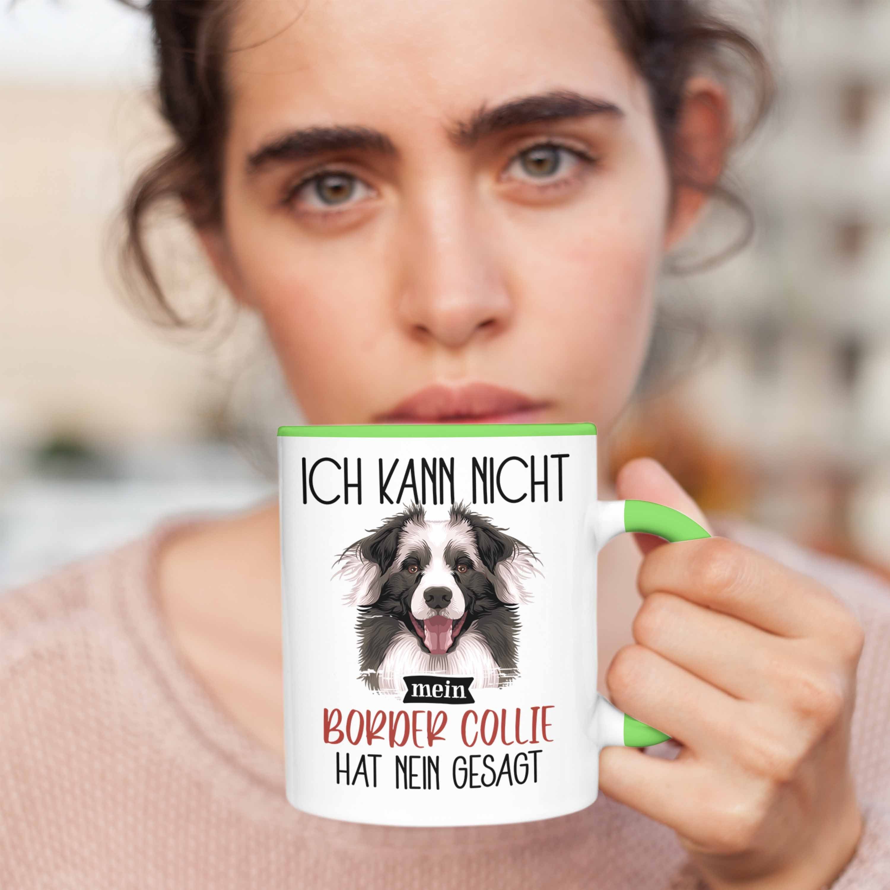 Trendation Ic Geschenk Lustiger Spruch Geschenkidee Collies Besitzer Border Grün Tasse Tasse