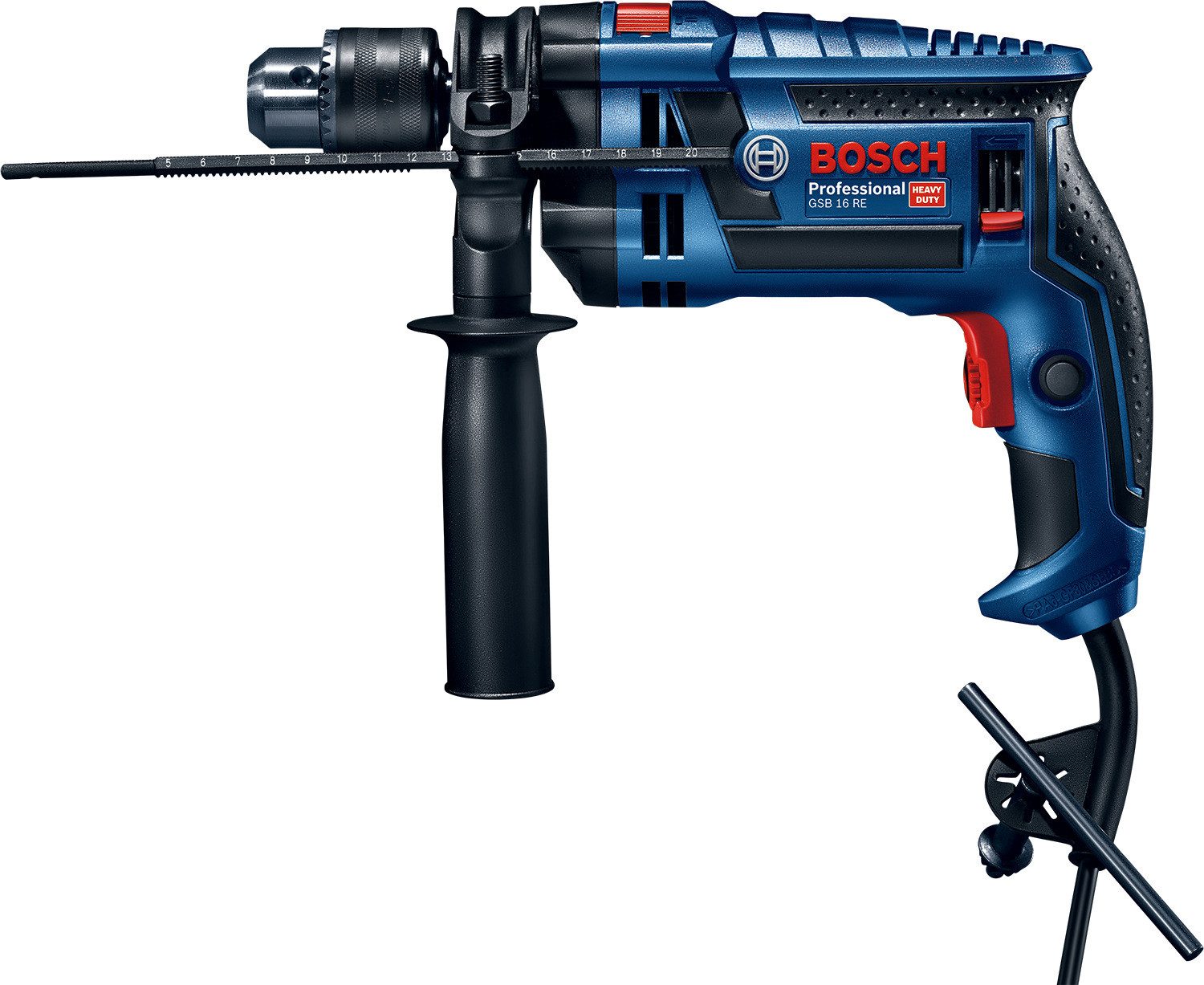 Bosch Professional Schlagbohrmaschine »GSB 16 RE«, 750 W, mit Tiefenanschlag und Handwerkerkoffer