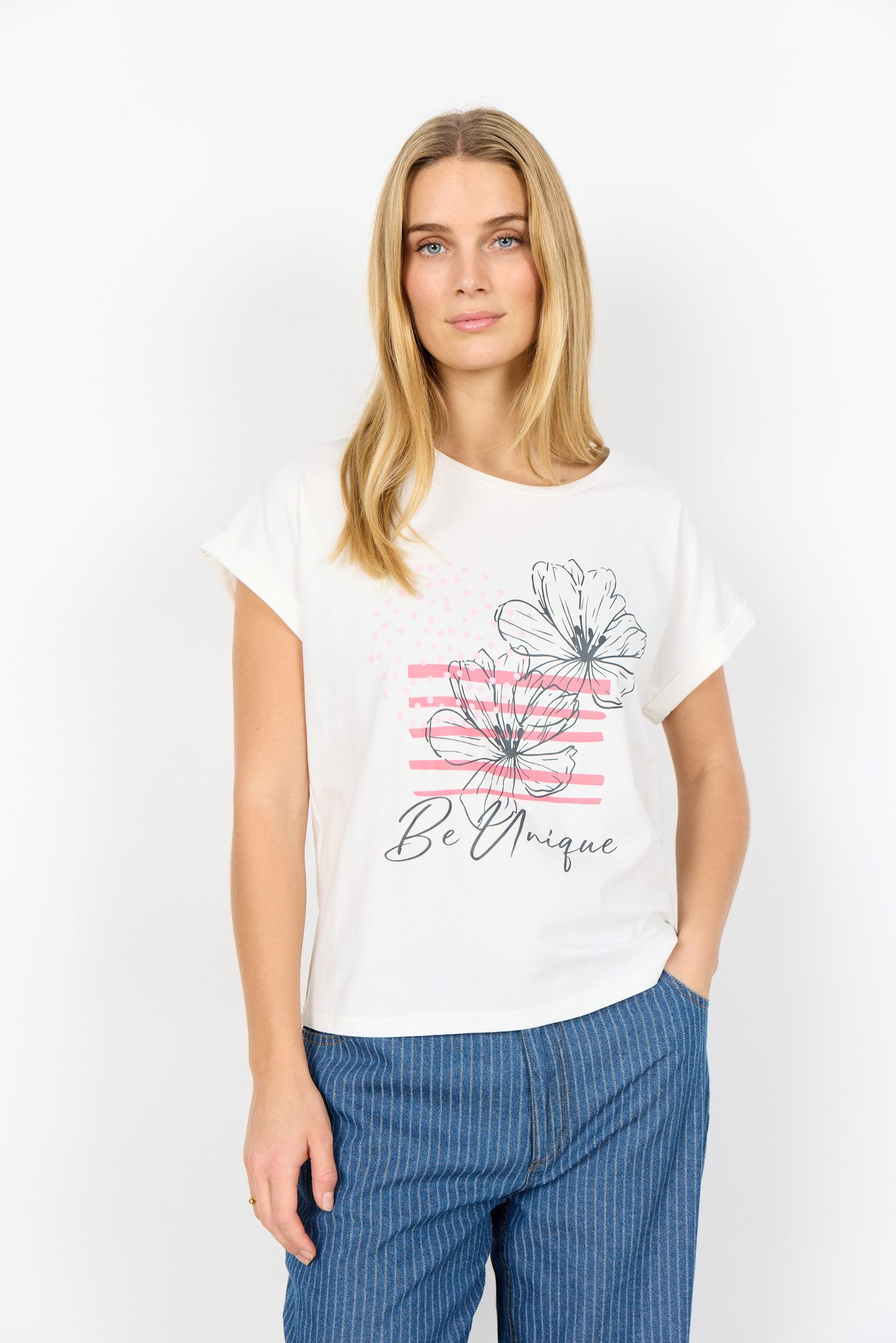 soyaconcept Kurzarmshirt SC-RINA FP 15 günstig online kaufen