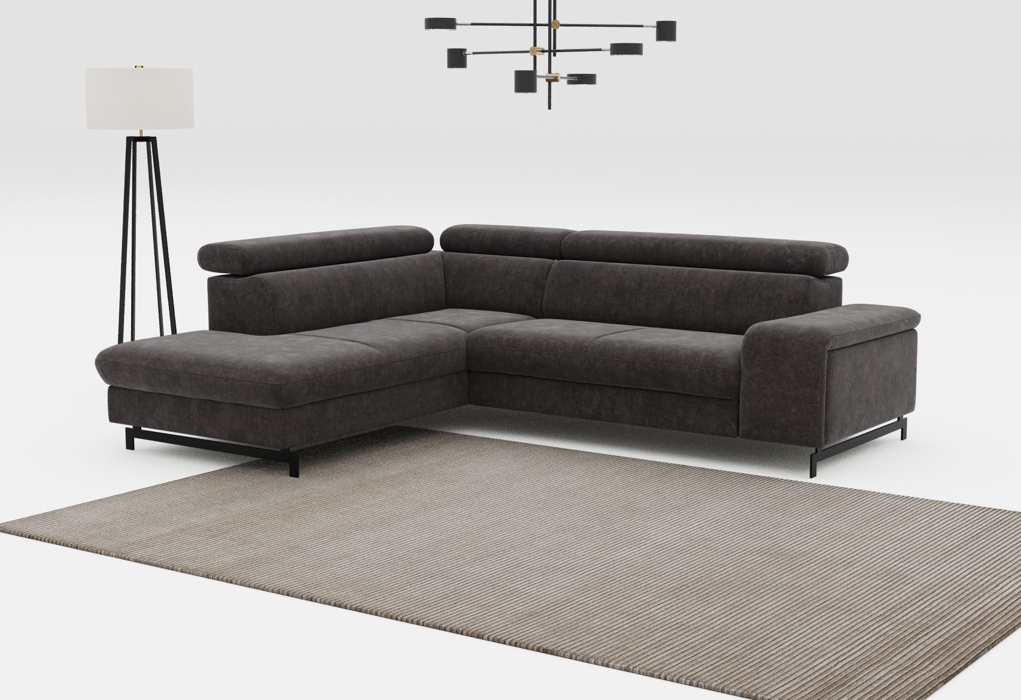 COTTA Ecksofa "Emma L-Form", mit Kopfteilverstellung, wahlweise mit Bettfun günstig online kaufen