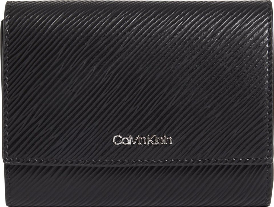 Calvin Klein Geldbörse CK ELEVATED TRIFOLD MD SAFFIANO, im praktischem  Format