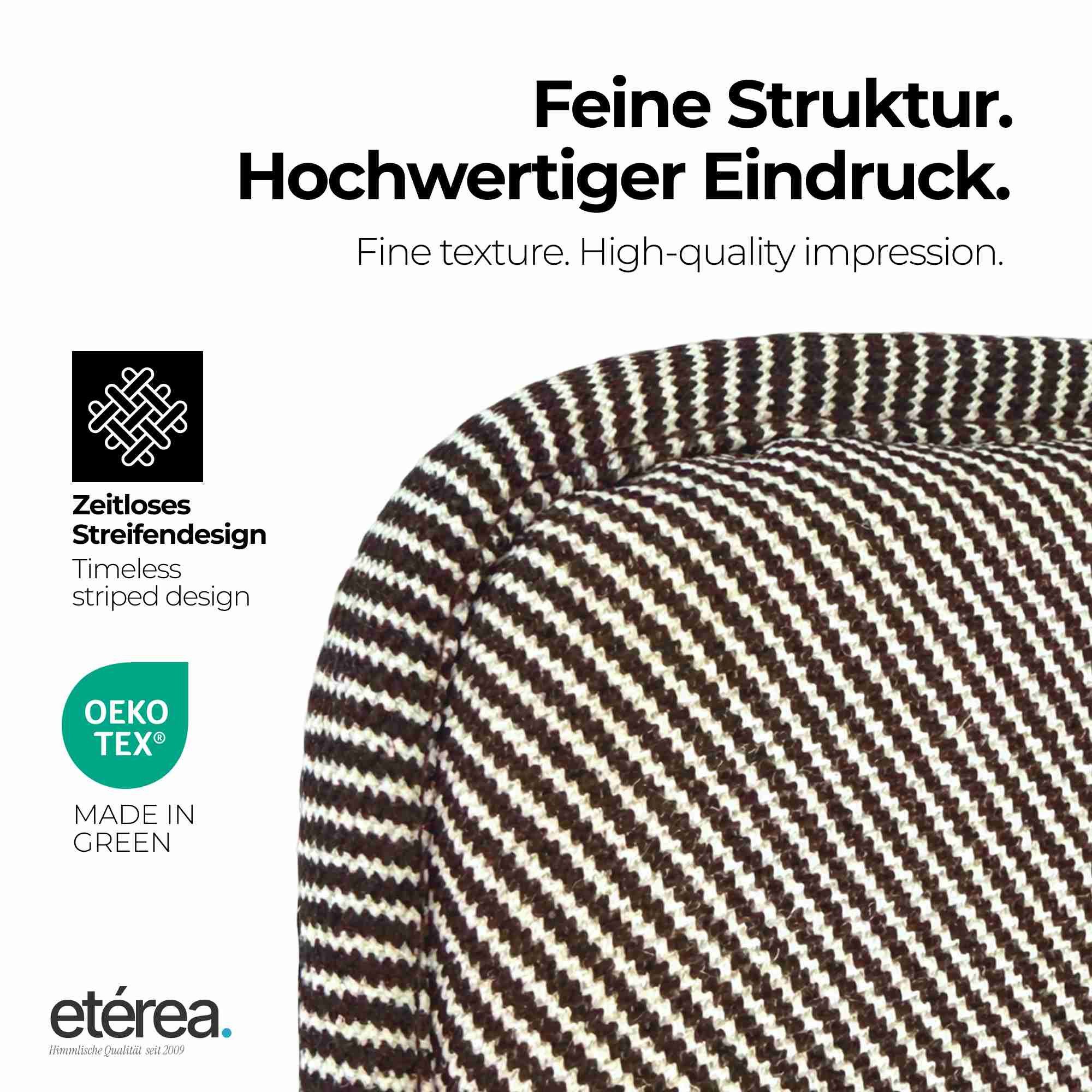 etérea Himmlische Qualität Sitzkissen etérea Streifen Sitzkissen Stuhlkissen Indoor &