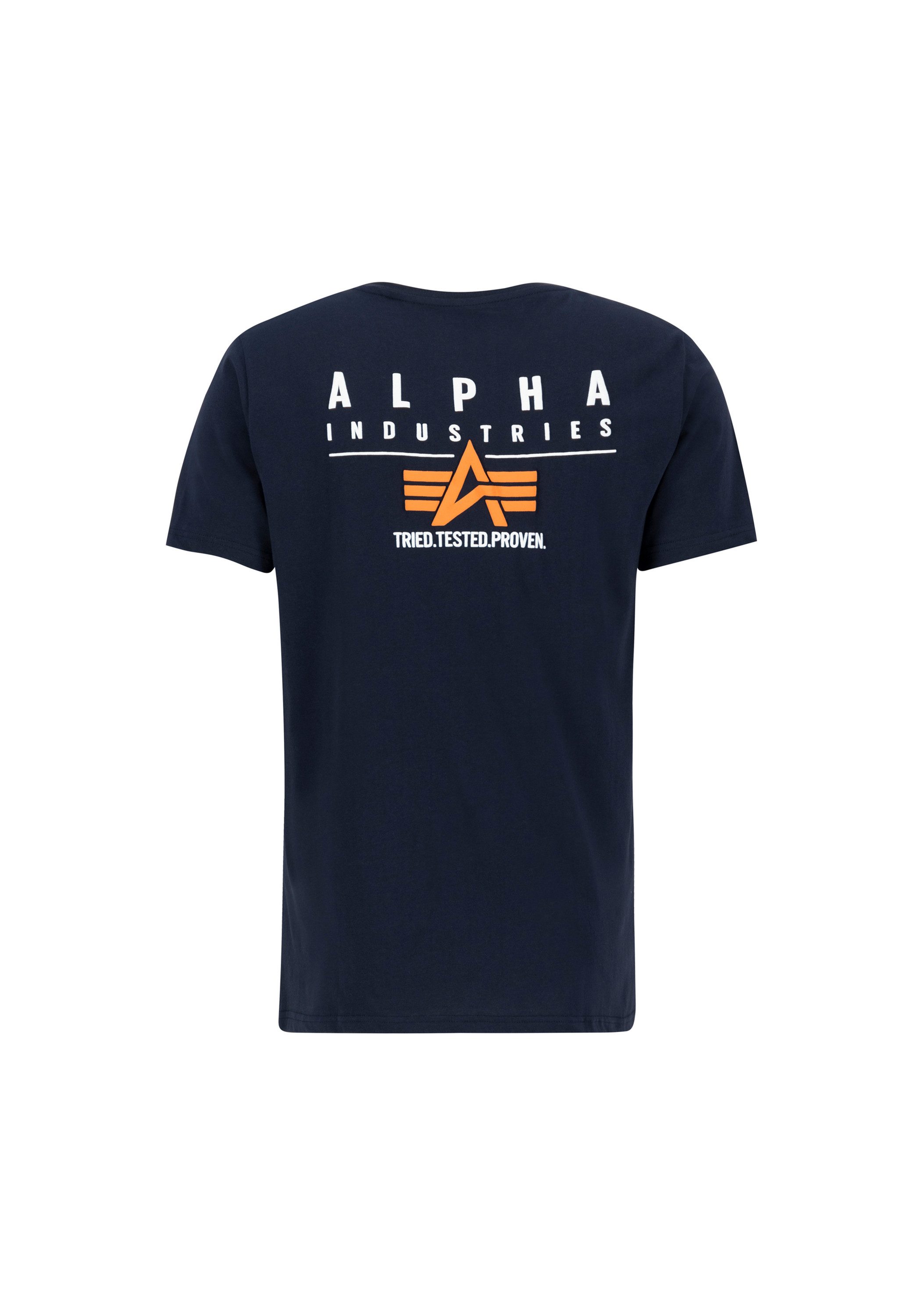 Alpha Industries T-Shirt Puff Print Logo Backprint T-Shirt günstig online kaufen