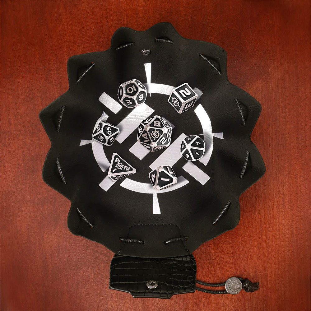 ENHANCE Spiel Tabletop Metal Dice Collector's Edition Schwarze Würfel aus Metall