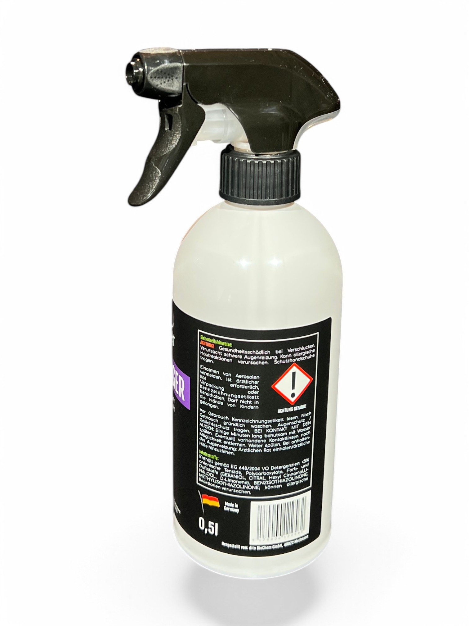lackfieber Felgenreiniger für Auto, Motorrad & Wohnmobil Felgenreiniger (1-St. 1x 500 ml Sprühflasche für die effiziente Reinigung, glänzende Felgen, ohne Schrubben)