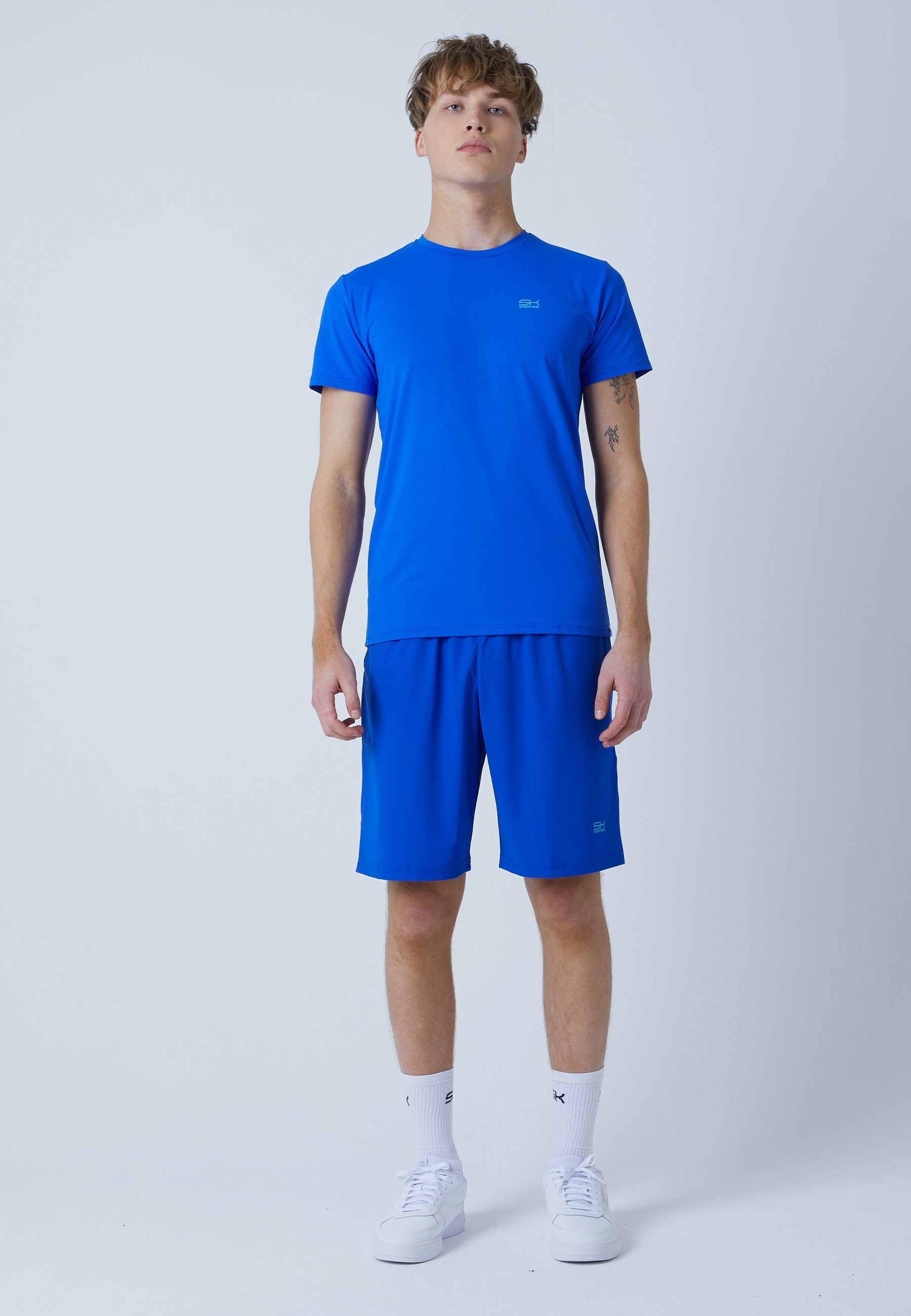 Herren kobaltblau Jungen lang Shorts Tennis Funktionsshorts & SPORTKIND