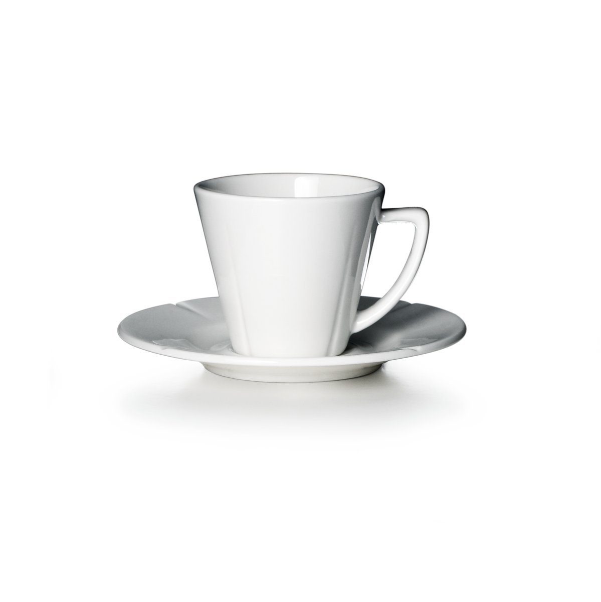 Rosendahl Espressotasse Grand Cru; Klassische Espressotasse mit passender Untertasse aus weißem Porzellan, Porzellan