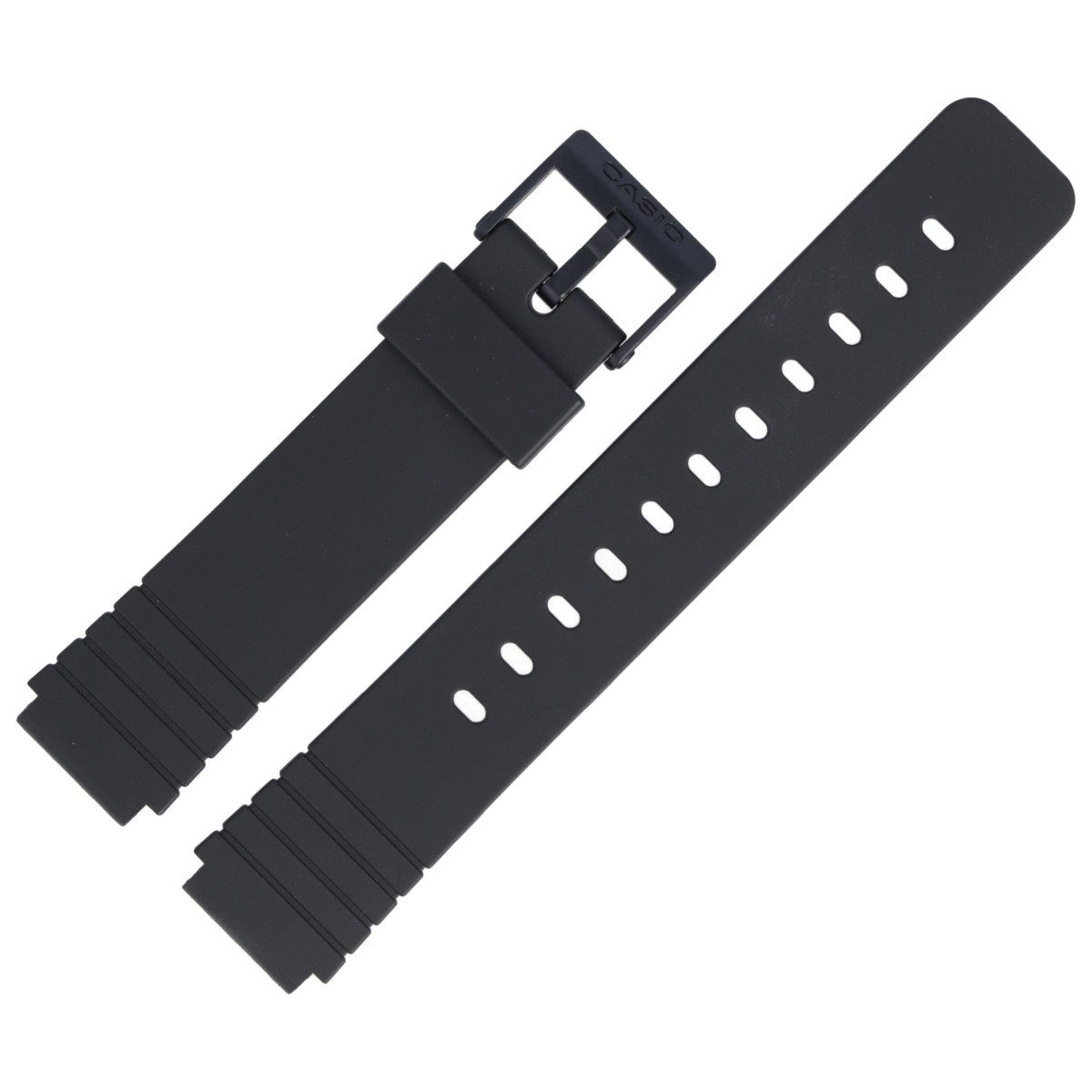 Kunststoff Uhrenarmband Schwarz CASIO 16mm MW-57