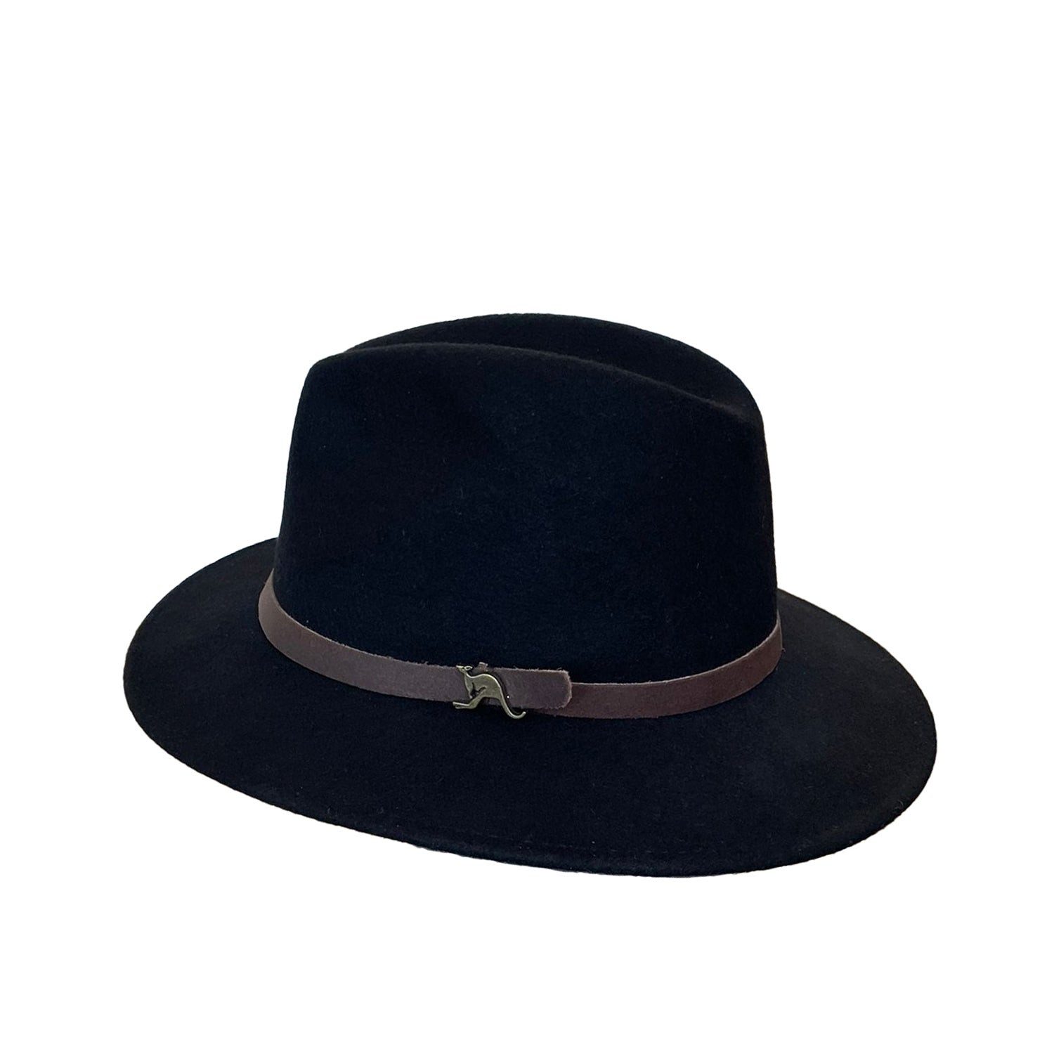 Outbacker Filzhut Willis Wollfilzhut- knautschbar in 3 soliden Farben mit Echtlederband