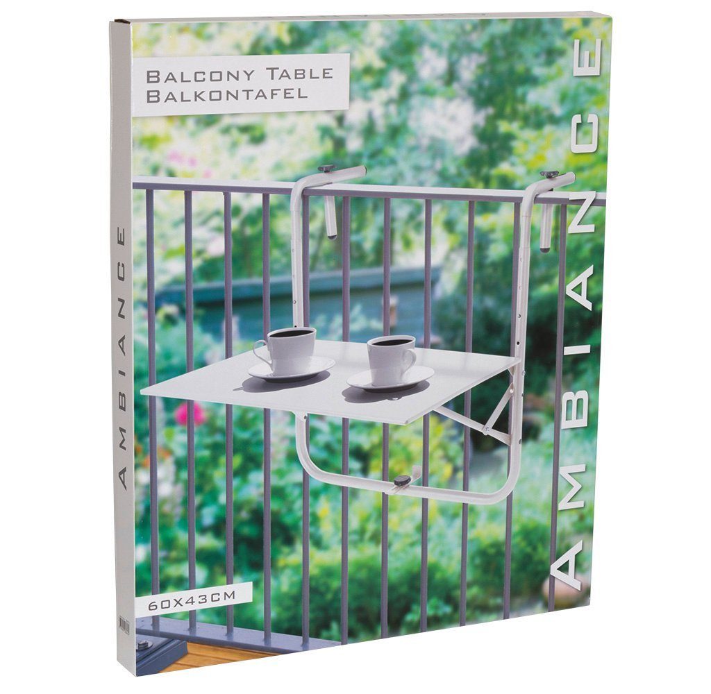 Trendyshop365 Balkonhängetisch klappbar 60x40cm wetterfest (1-St), günstig online kaufen