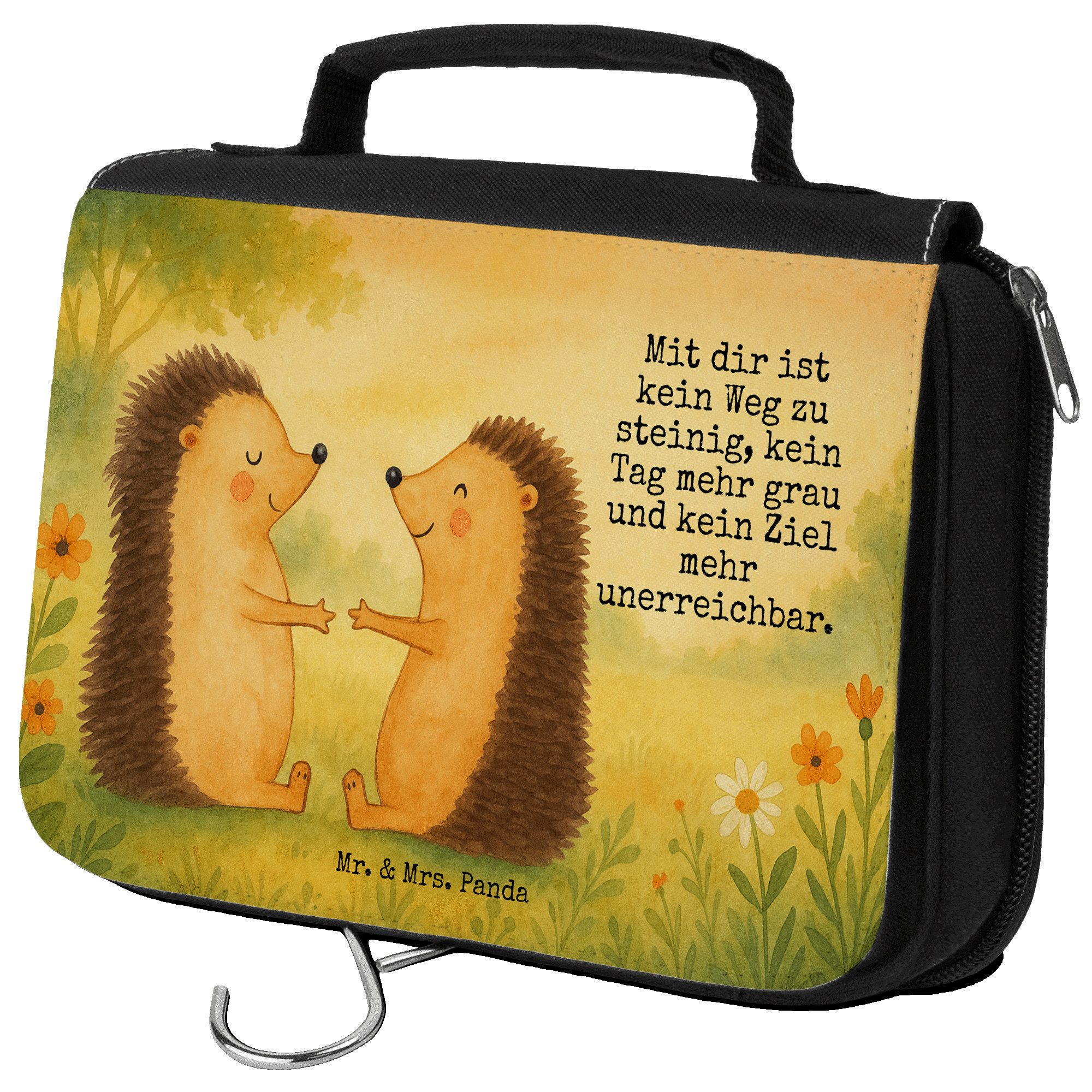 Kulturbeutel Igel Liebe Design, kulturtäschchen, Weiß, kosmetiktäschchen, Geschenk