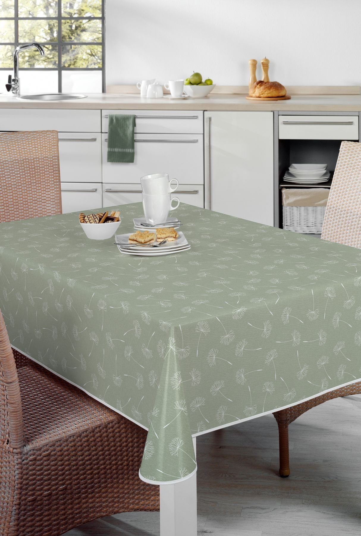 Beautex Tischdecke Wachstuch Tischdecke abwischbar rutschfest mit Paspelban günstig online kaufen