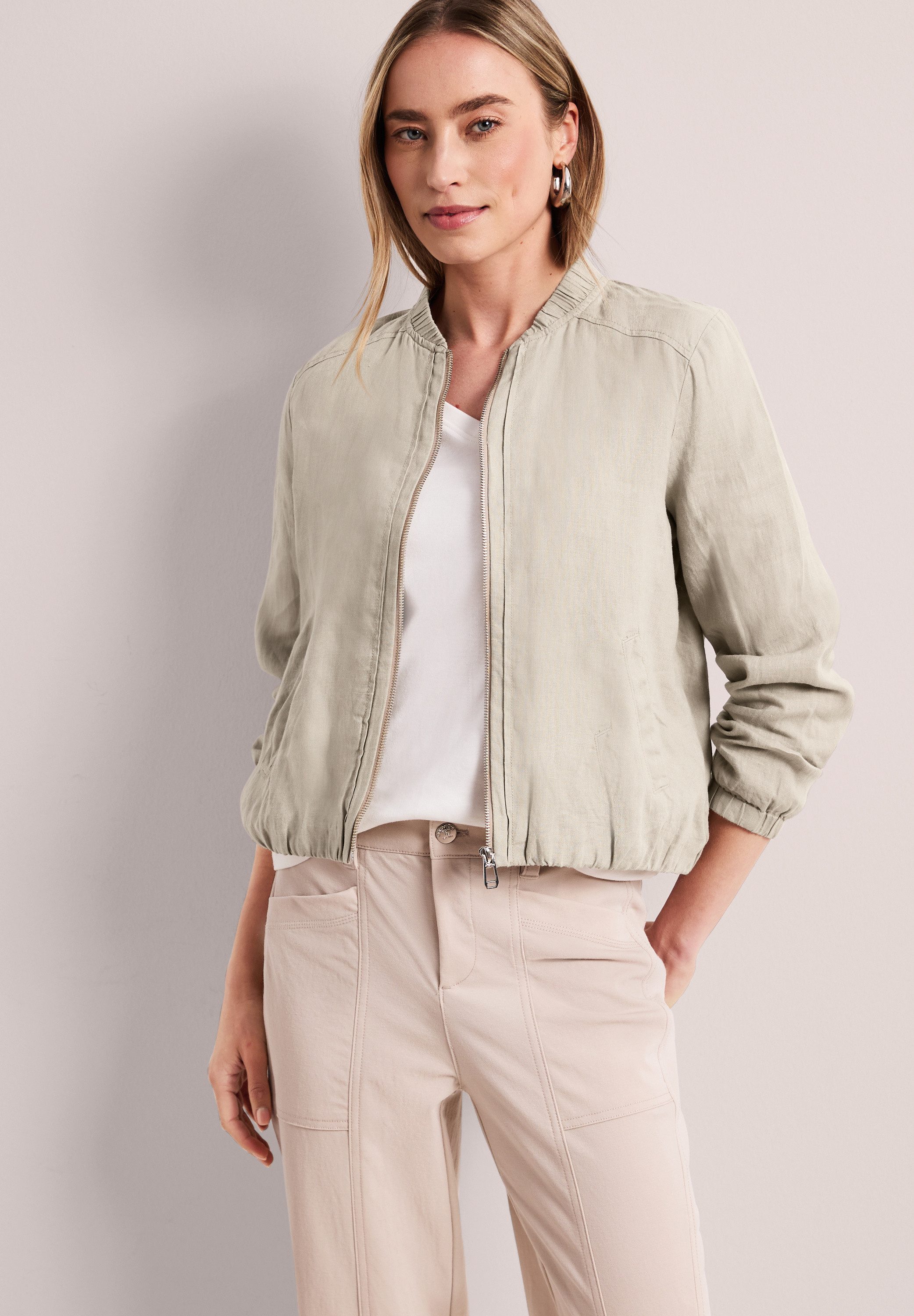 STREET ONE Blouson aus Leinen