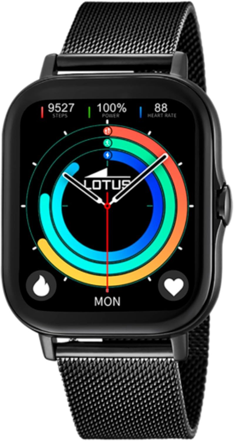 Lotus 50046/1 Smartwatch (4,4 cm, android ios), Herren Smartwatch mit Benachrichtigungsfilter Musiksteuerung