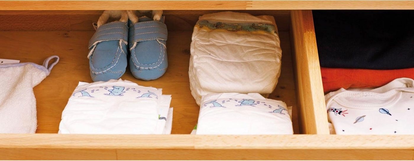 Pinolino® Babyzimmer-Komplettset »Fagus«, (Set, 3-St), breit, mit Kinderbett, Schrank und Wickelkommode, Made in Europe-kaufen