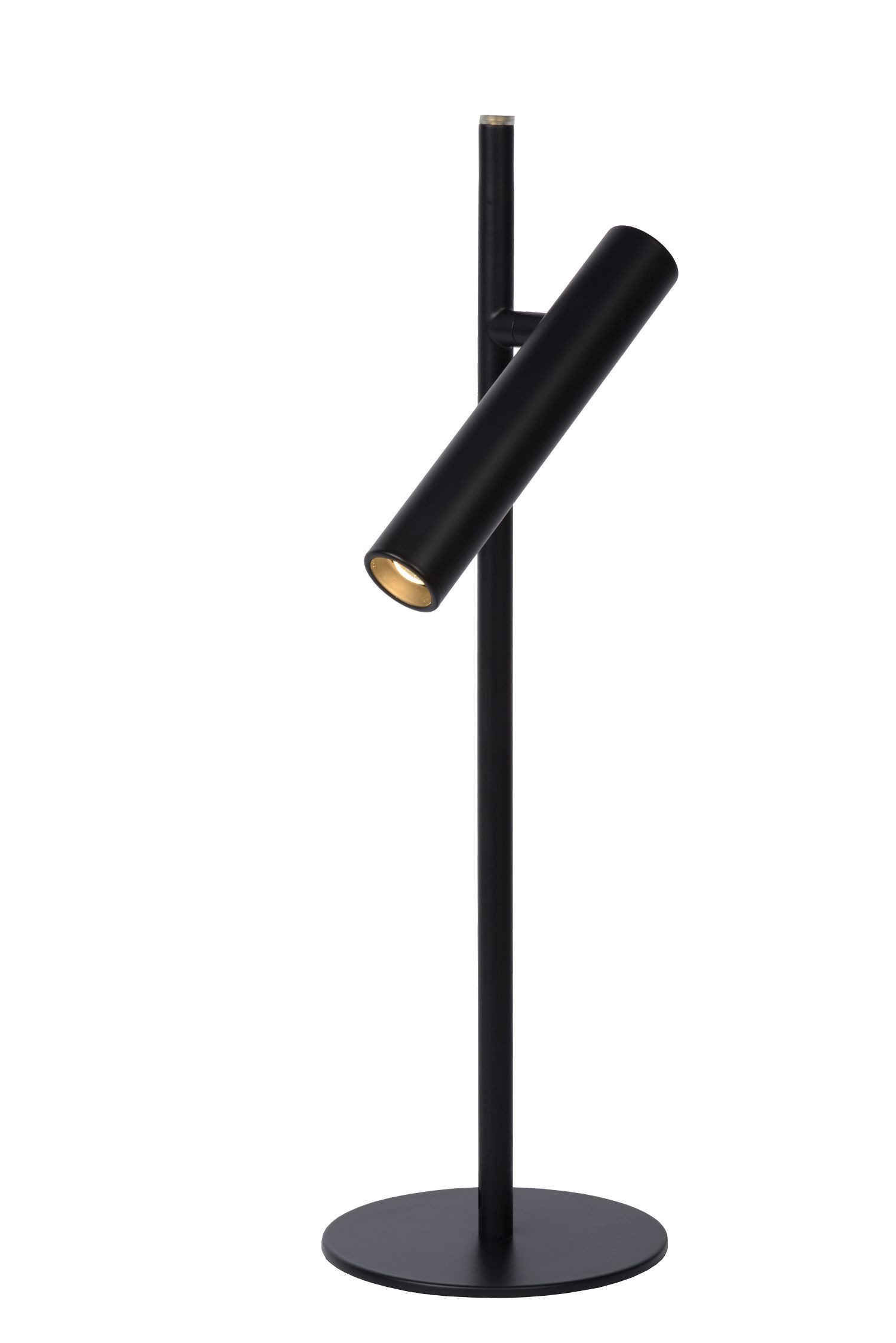 Licht-Erlebnisse Tischleuchte SKIRA, LED fest integriert, Warmweiß, Aluminium LED dimmbar verstellbar 42 cm Schwarz 3000 K 700 lm Modern