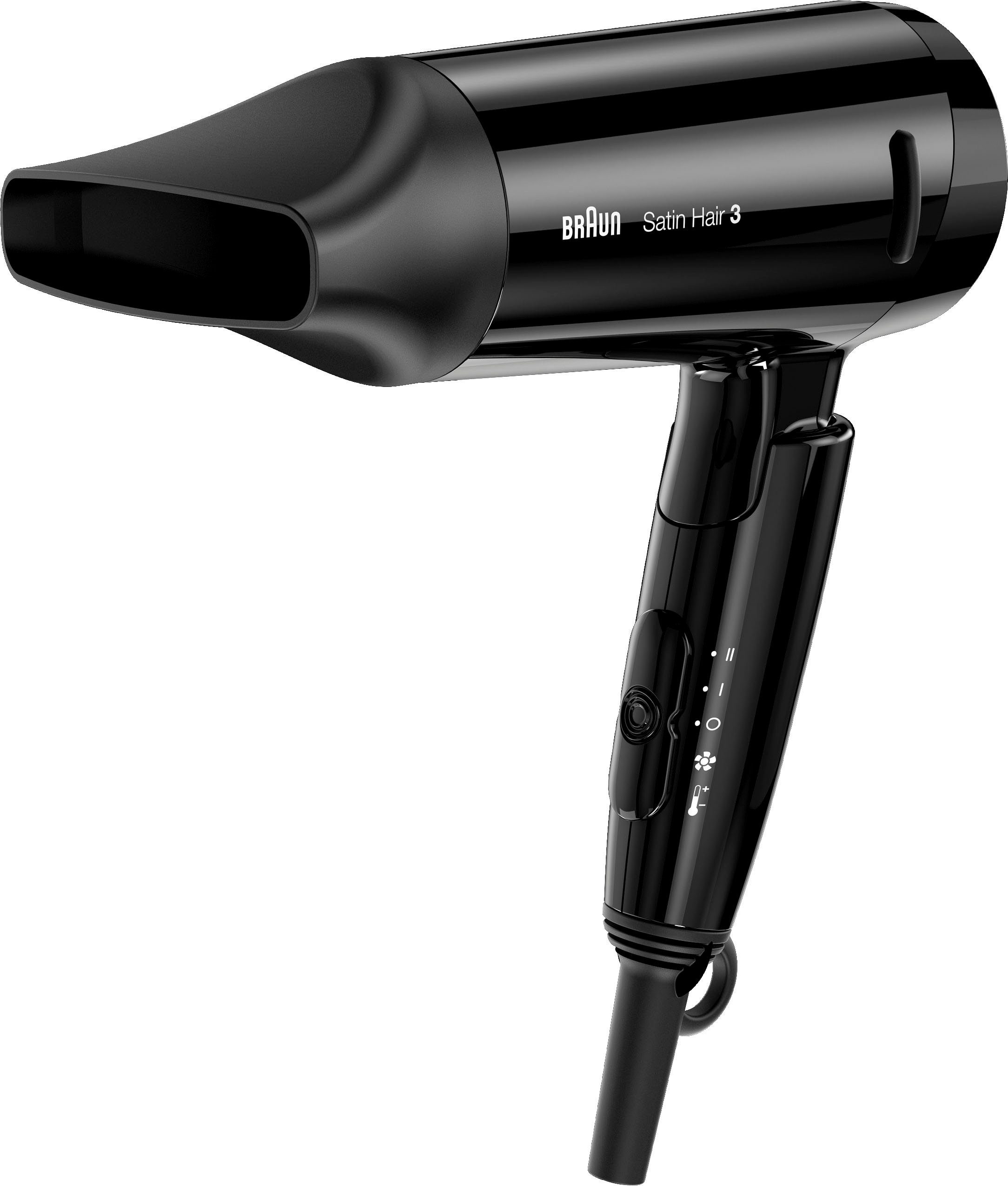 Braun Reisehaartrockner Style Hair W, 1600 Go, & Faltbar 3 Braun Satin