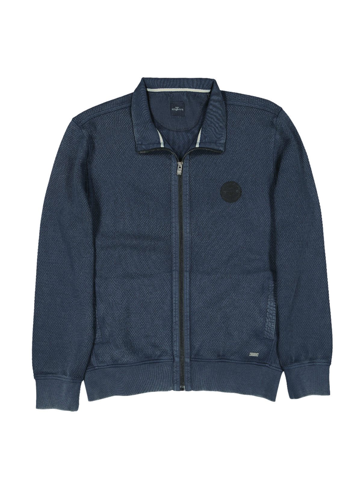 Engbers Sweatjacke engbers Herren Sweatjacke mit Zipper, Saphirblau