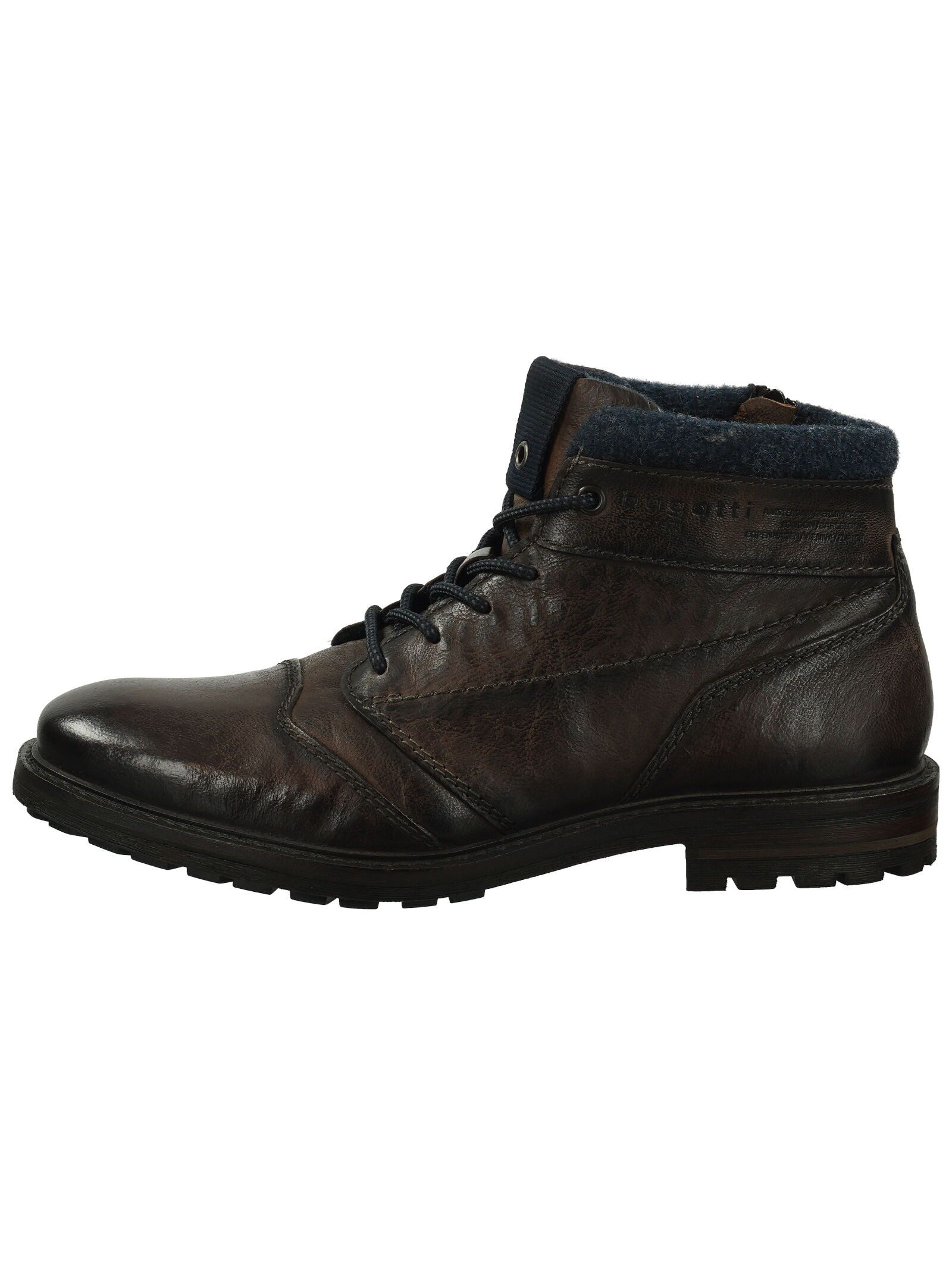 bugatti bugatti Stiefelette Leder Schnürstiefelette