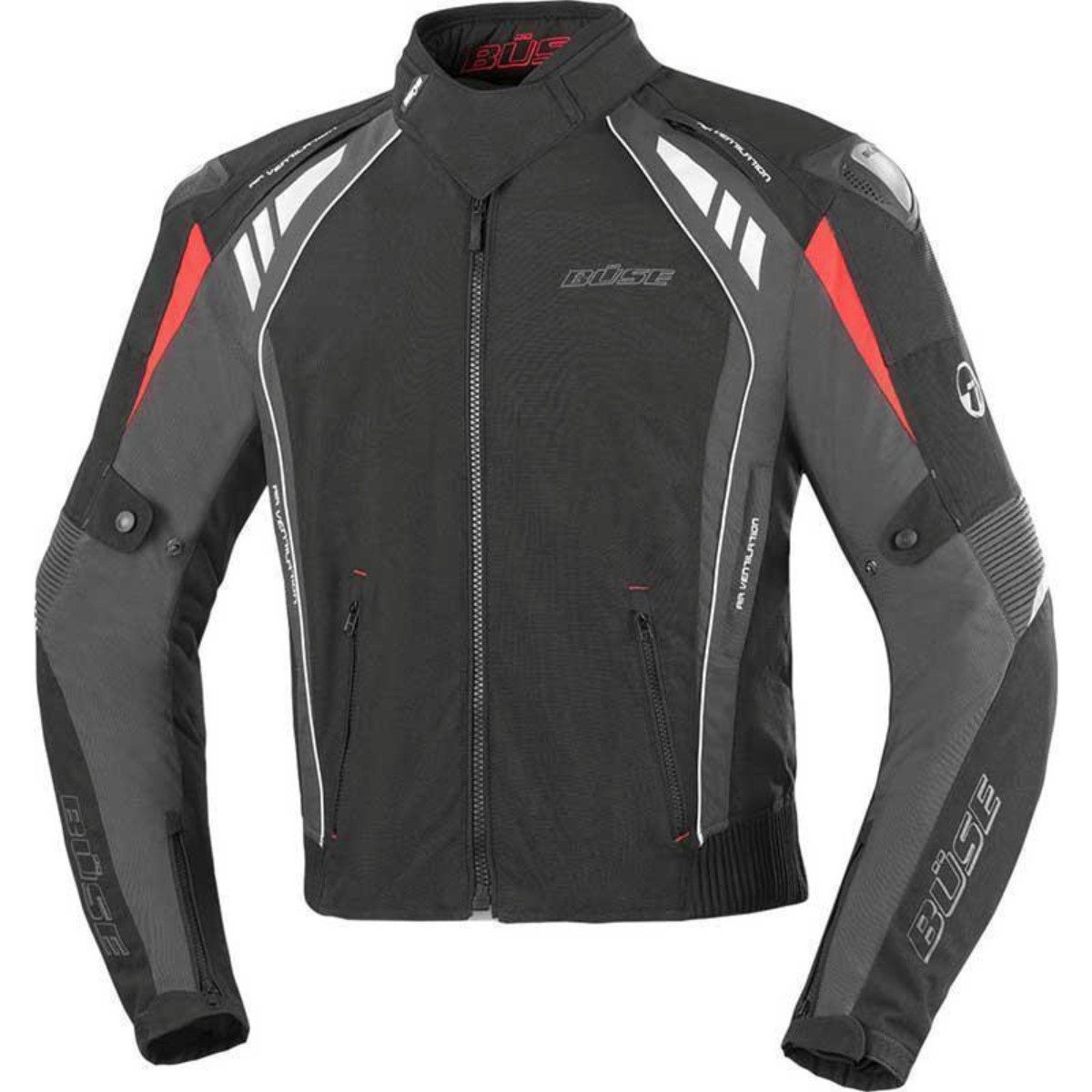 Büse Motorradjacke Büse B. Racing Pro Jacke schwarz / anthrazit XS