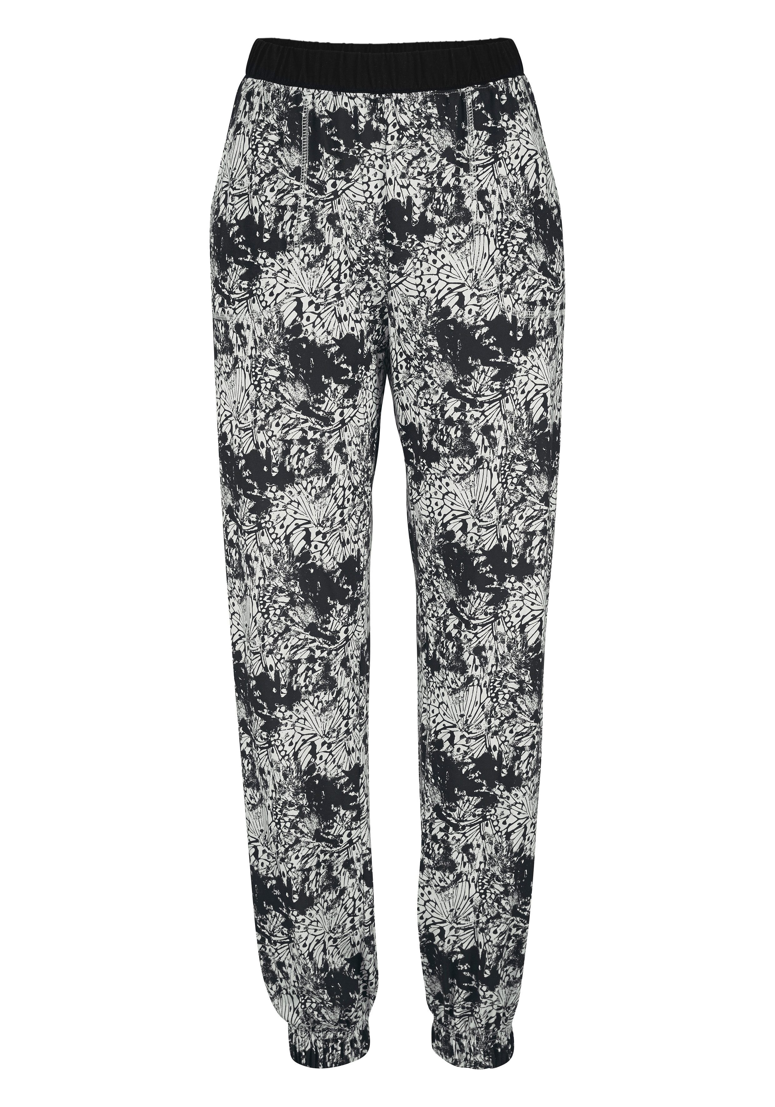 Buffalo Pyjama (Set, 2 tlg) gemusterte Hose mit Eingrifftaschen
