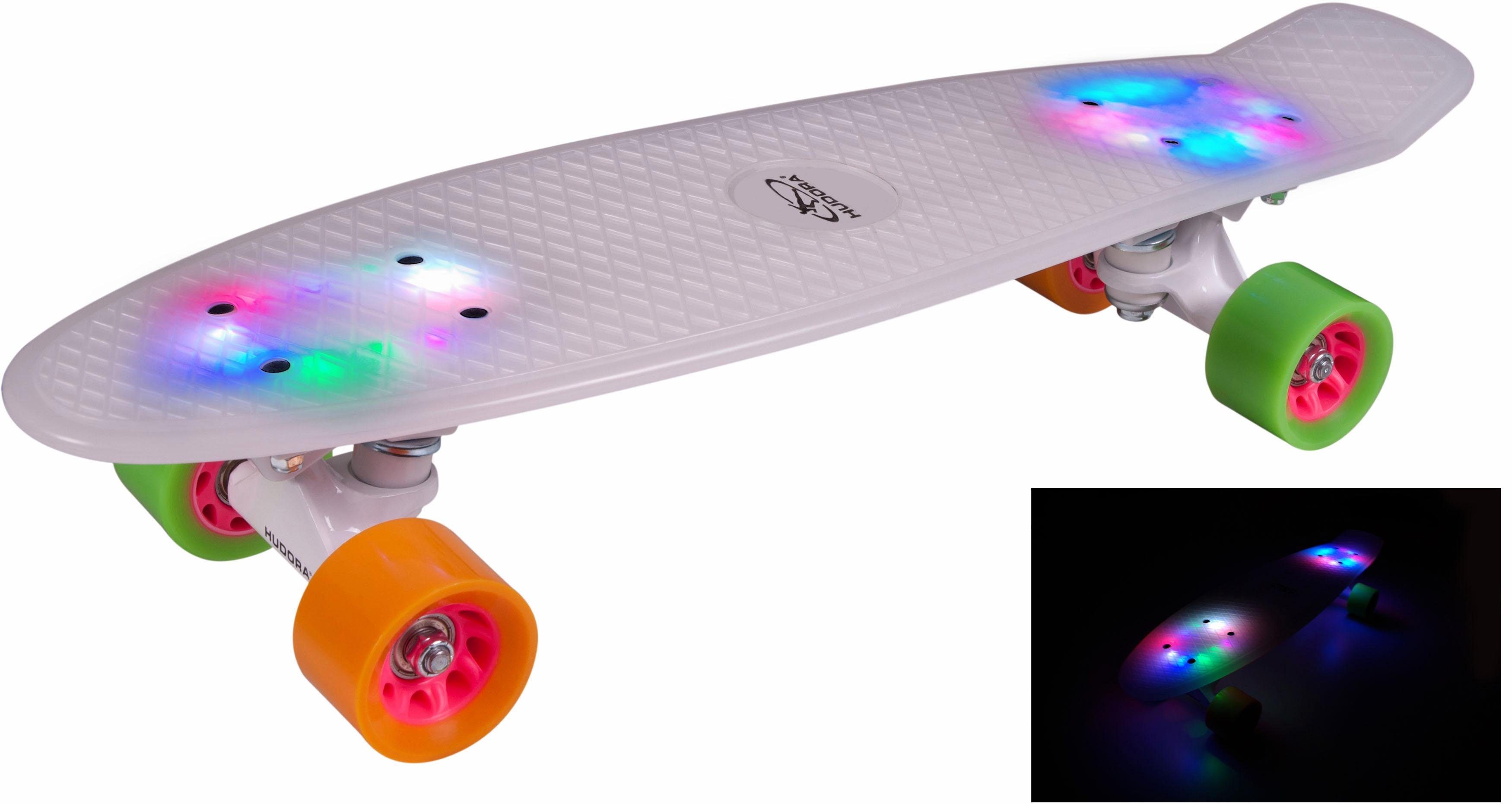 Hudora Skateboard »Rainglow LED«, Cooles Retro-Design online kaufen | OTTO
