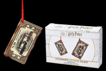 Figuren Shop GmbH Christbaumschmuck Christbaumschmuck - Hogwarts Ticket - Fantasy Merchandise Weihnachten Deko (1-tlg)