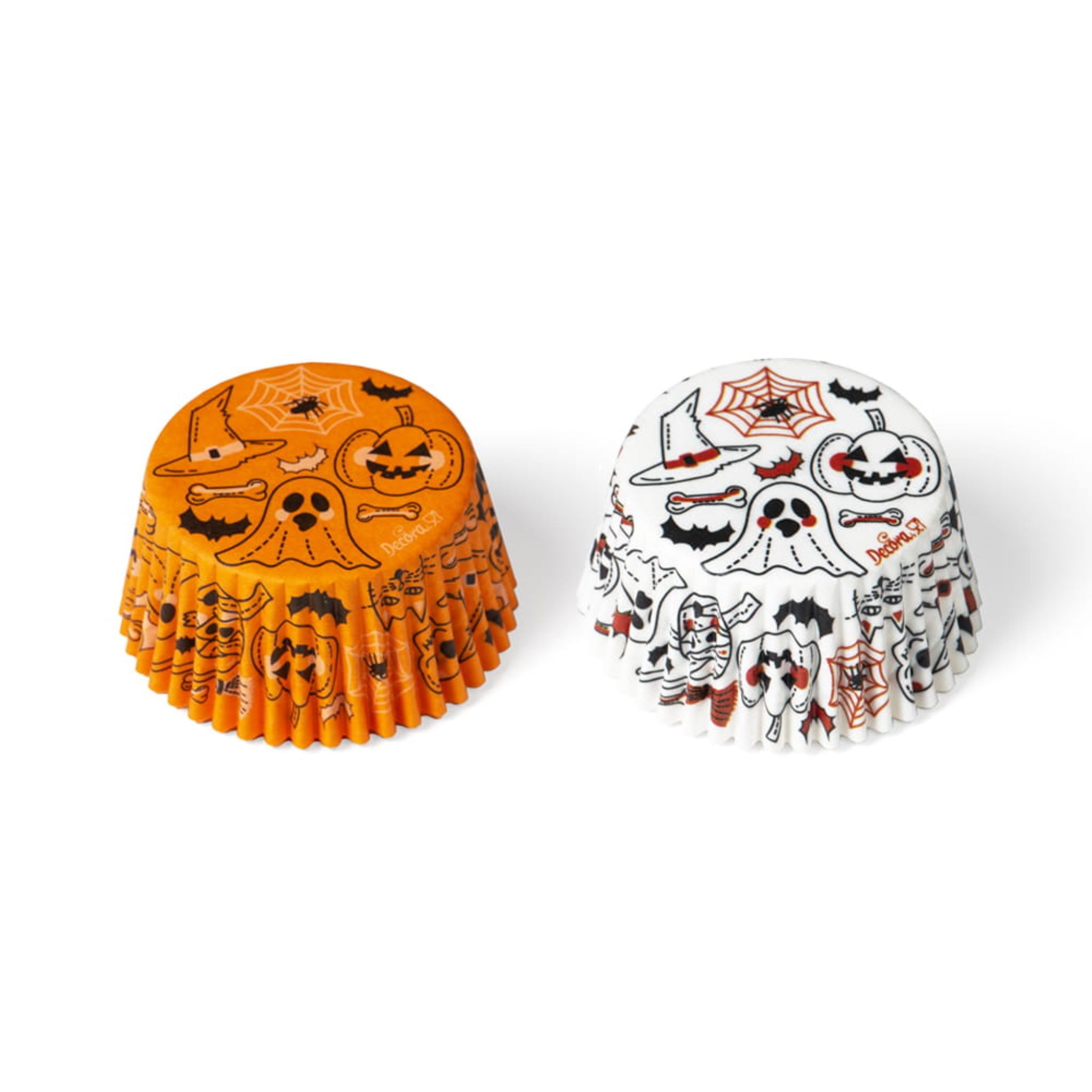 Decora Backform Halloween Muffinförmchen Kürbisse & Geister, 36 Stk, bis 220°C